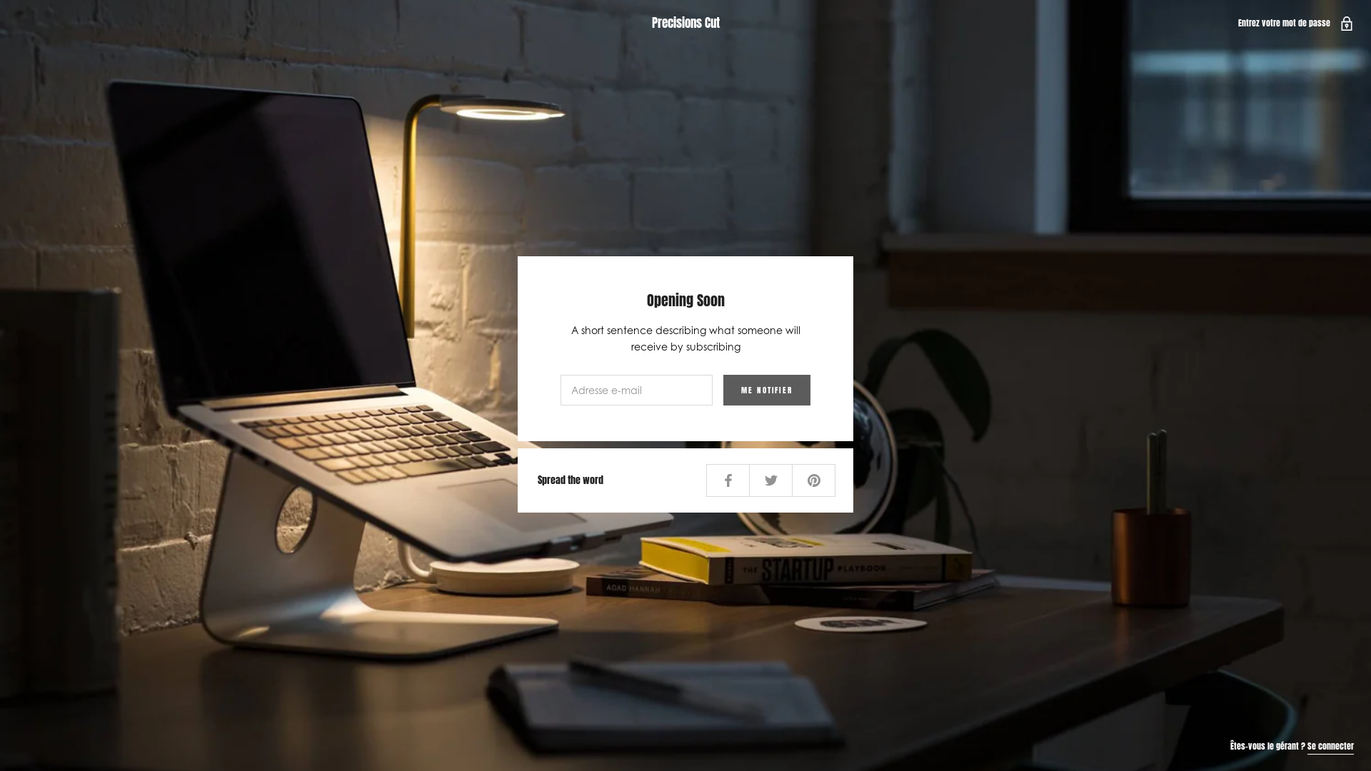 website screenshot of https://precisionscut.com/