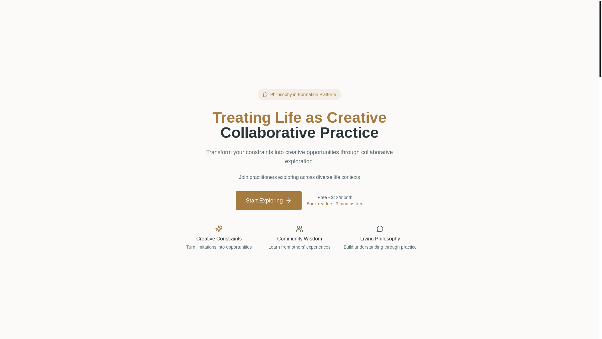 website screenshot of https://consciousnessinpractice.com/