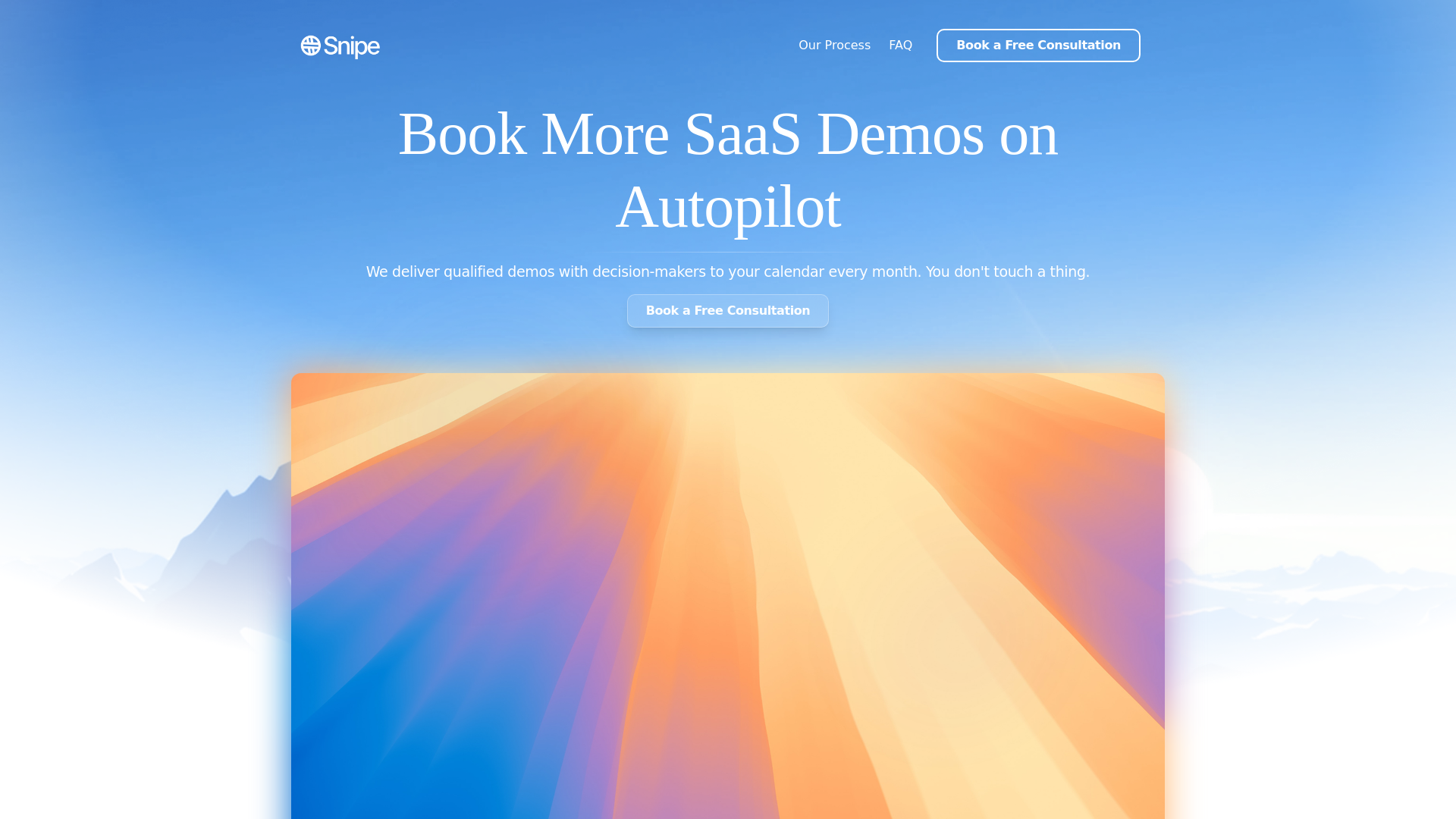 website screenshot of https://trysnipeleads.com/