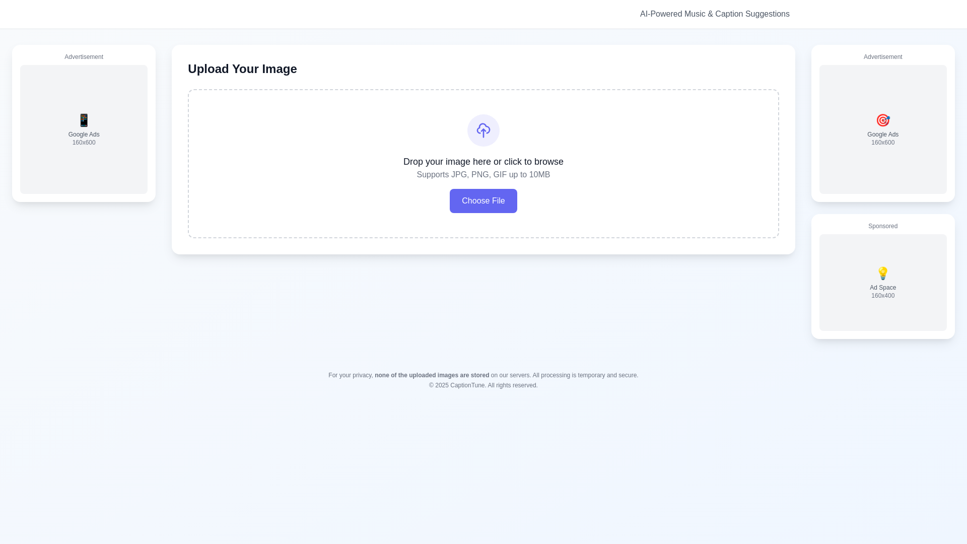 website screenshot of https://captiontune.com/