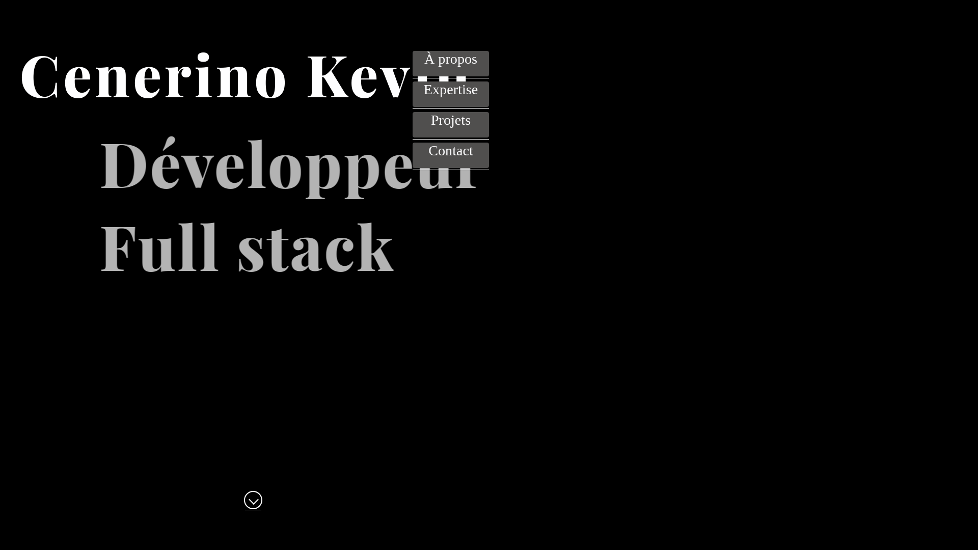 website screenshot of https://cv-cenerino-kevin.pages.dev/