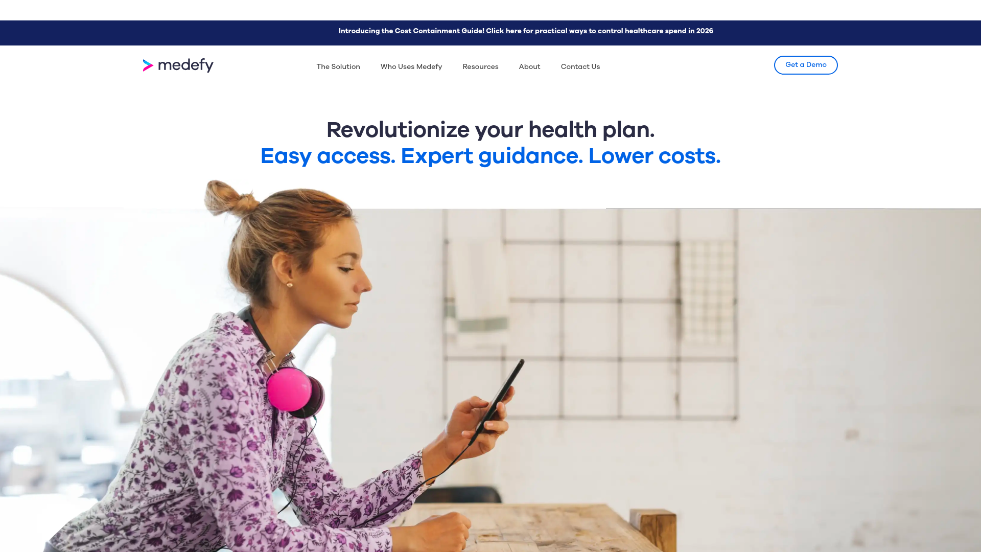 website screenshot of https://getmedefy.com/