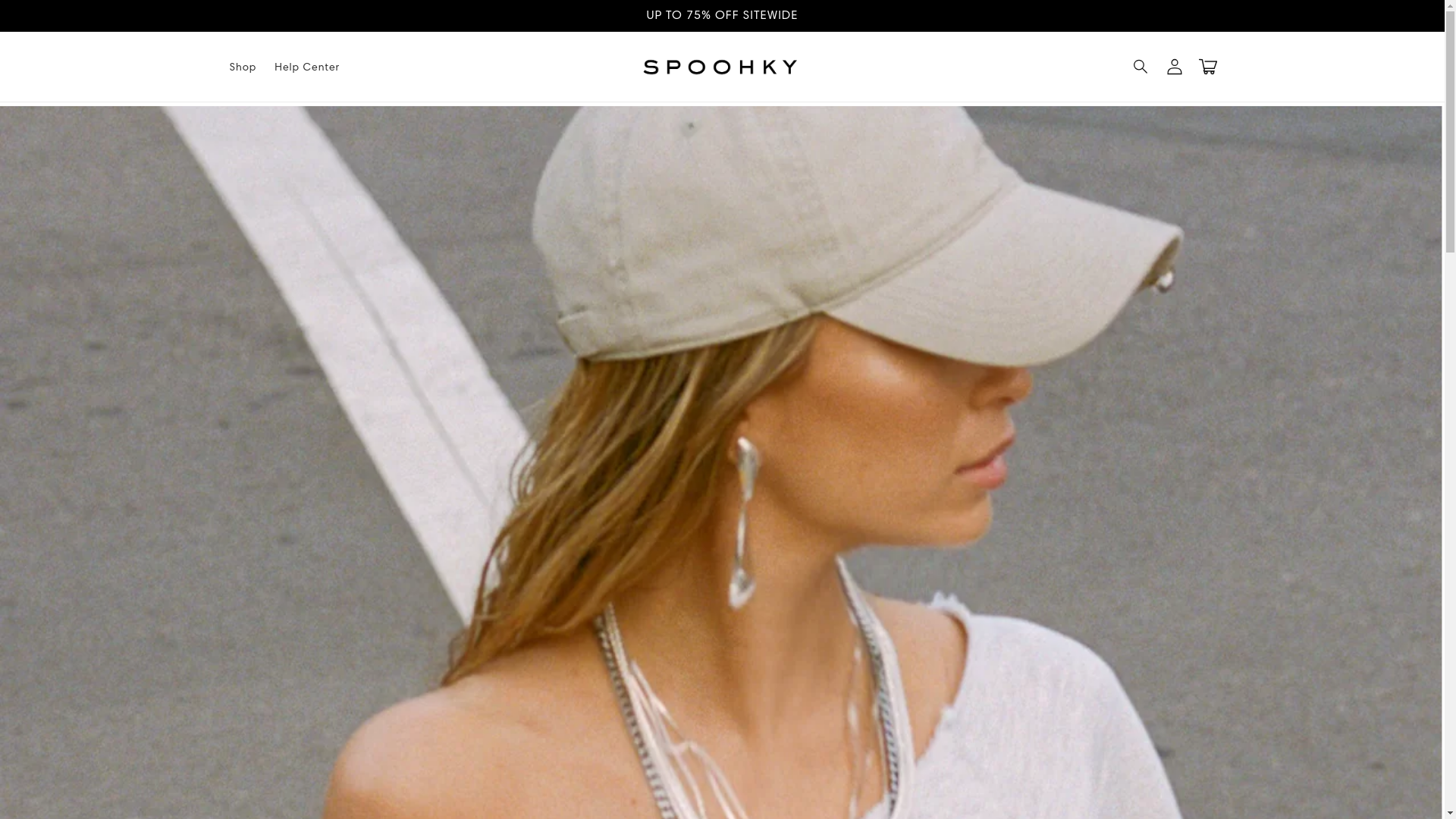 website screenshot of https://spoohky.com/