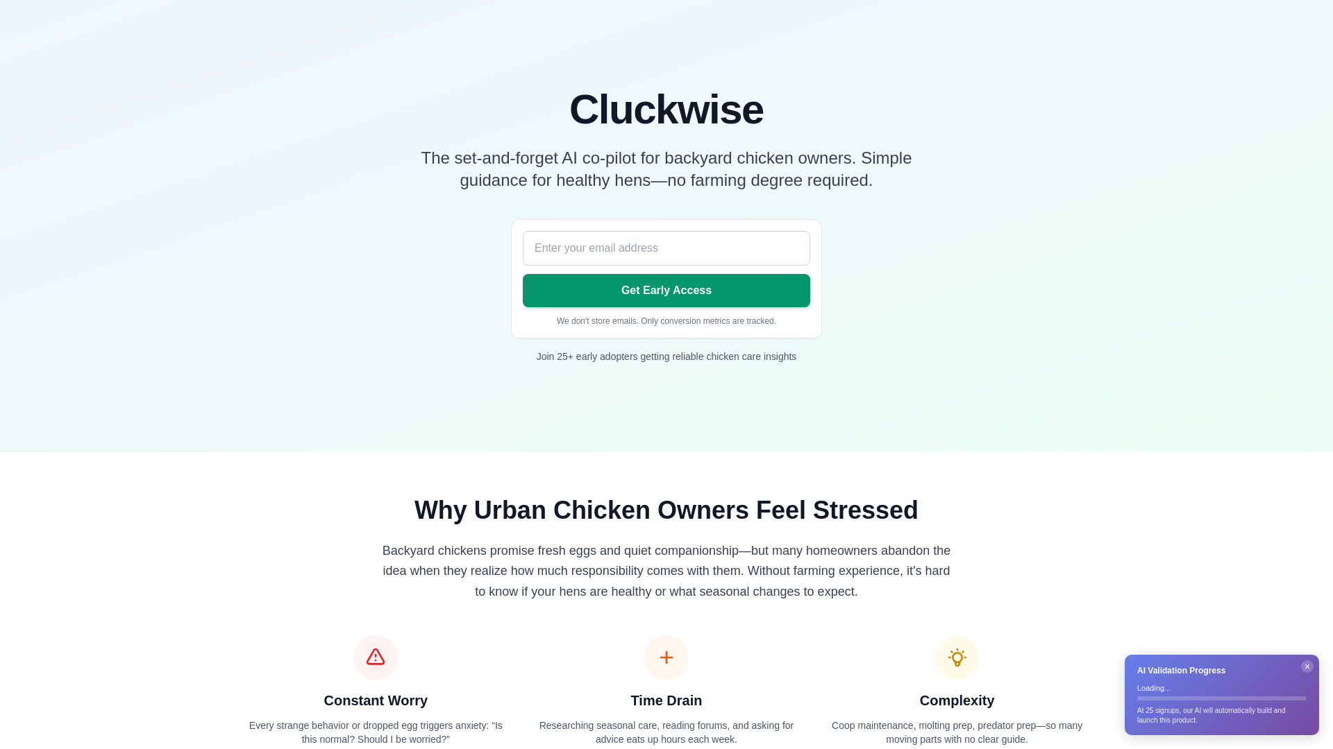 website screenshot of https://cluckwise.pages.dev/