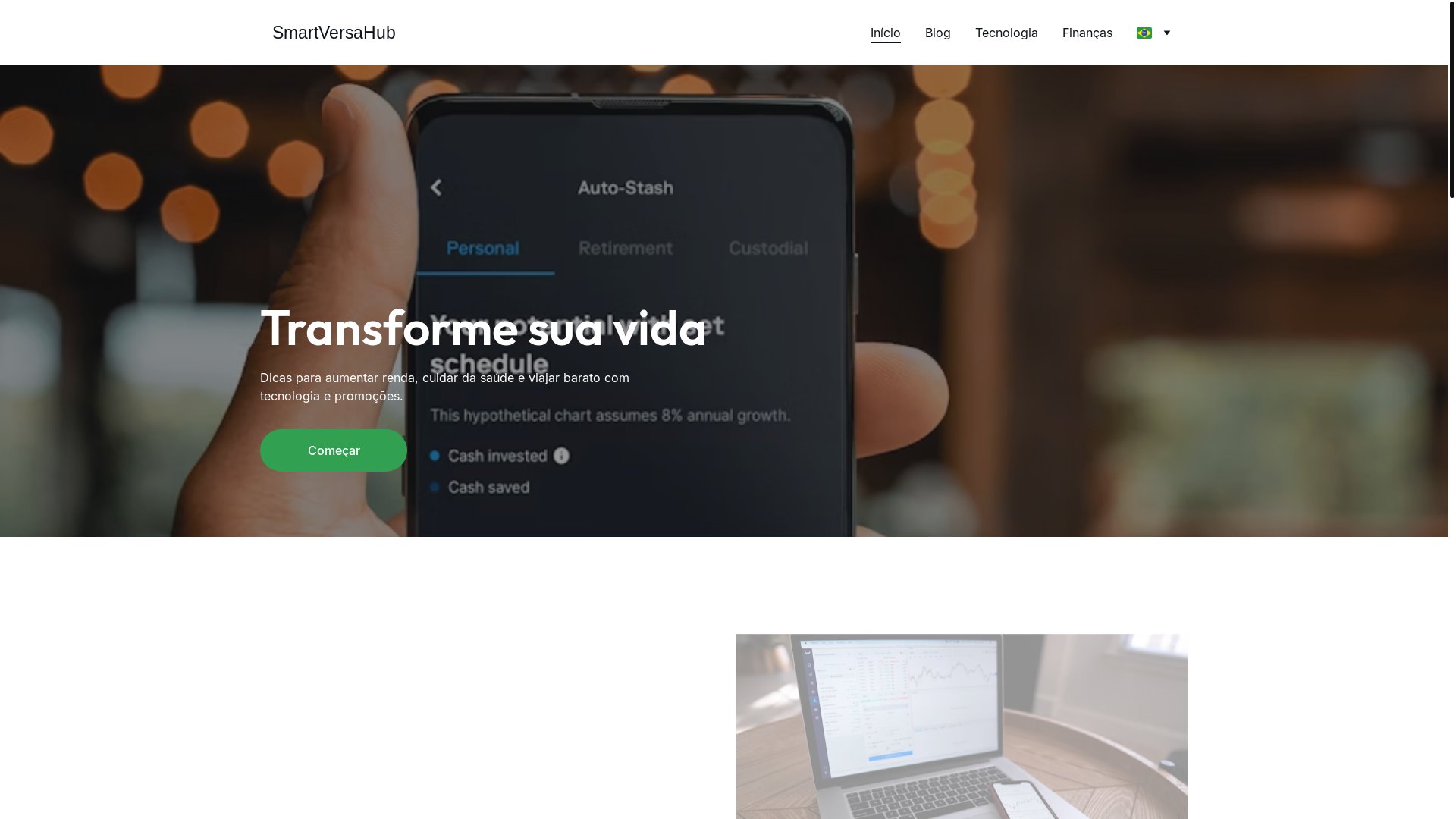 website screenshot of https://smartversahub.com/