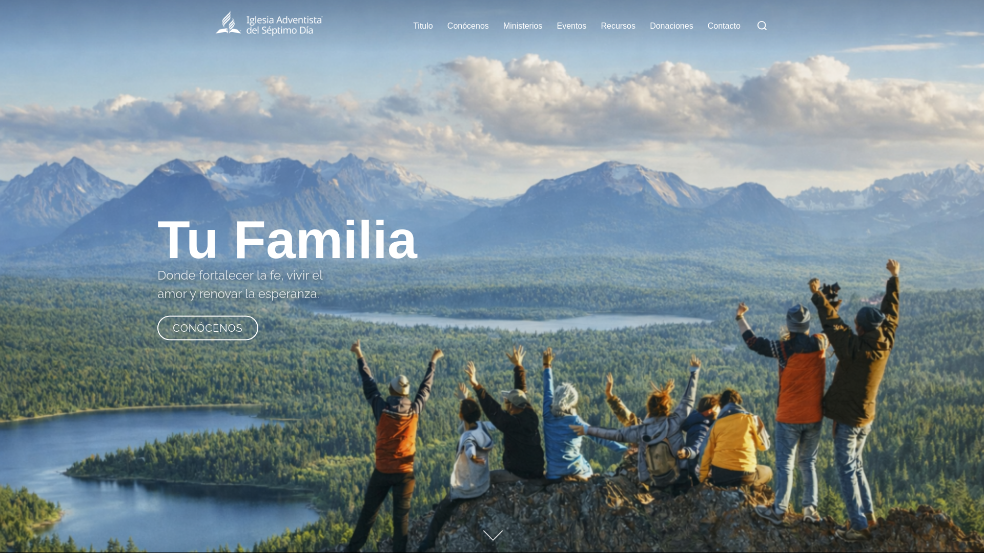 website screenshot of https://adventistasvalencia.es