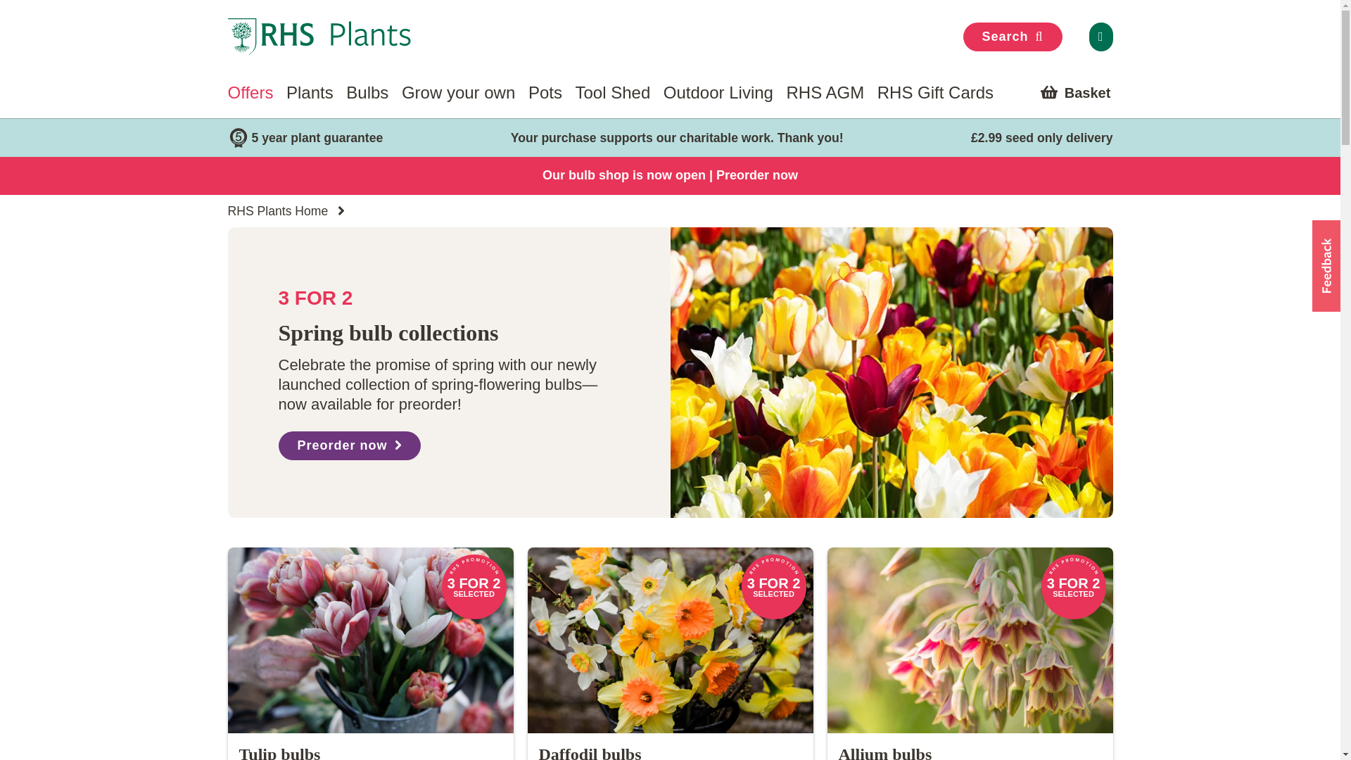 website screenshot of https://www.rhsplants.co.uk/