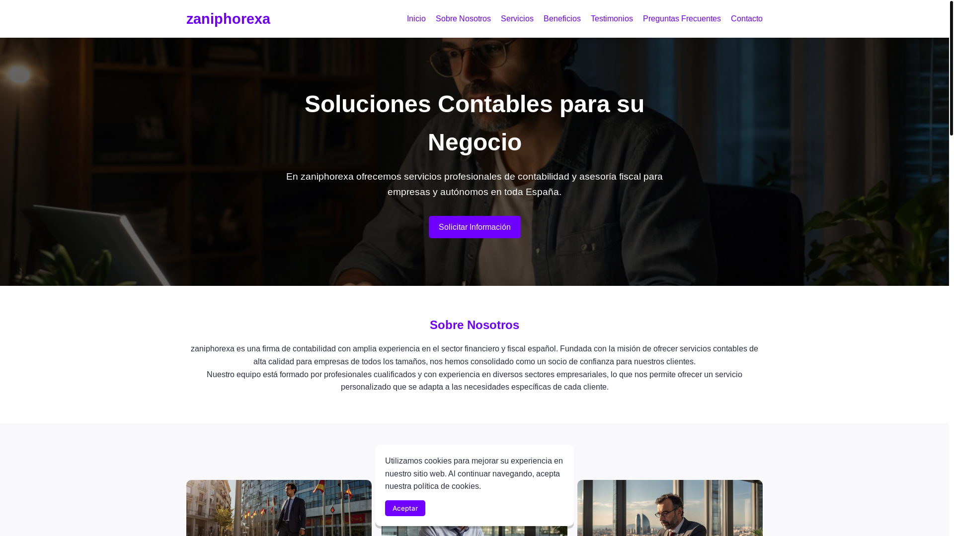 website screenshot of https://zaniphorexa.com/