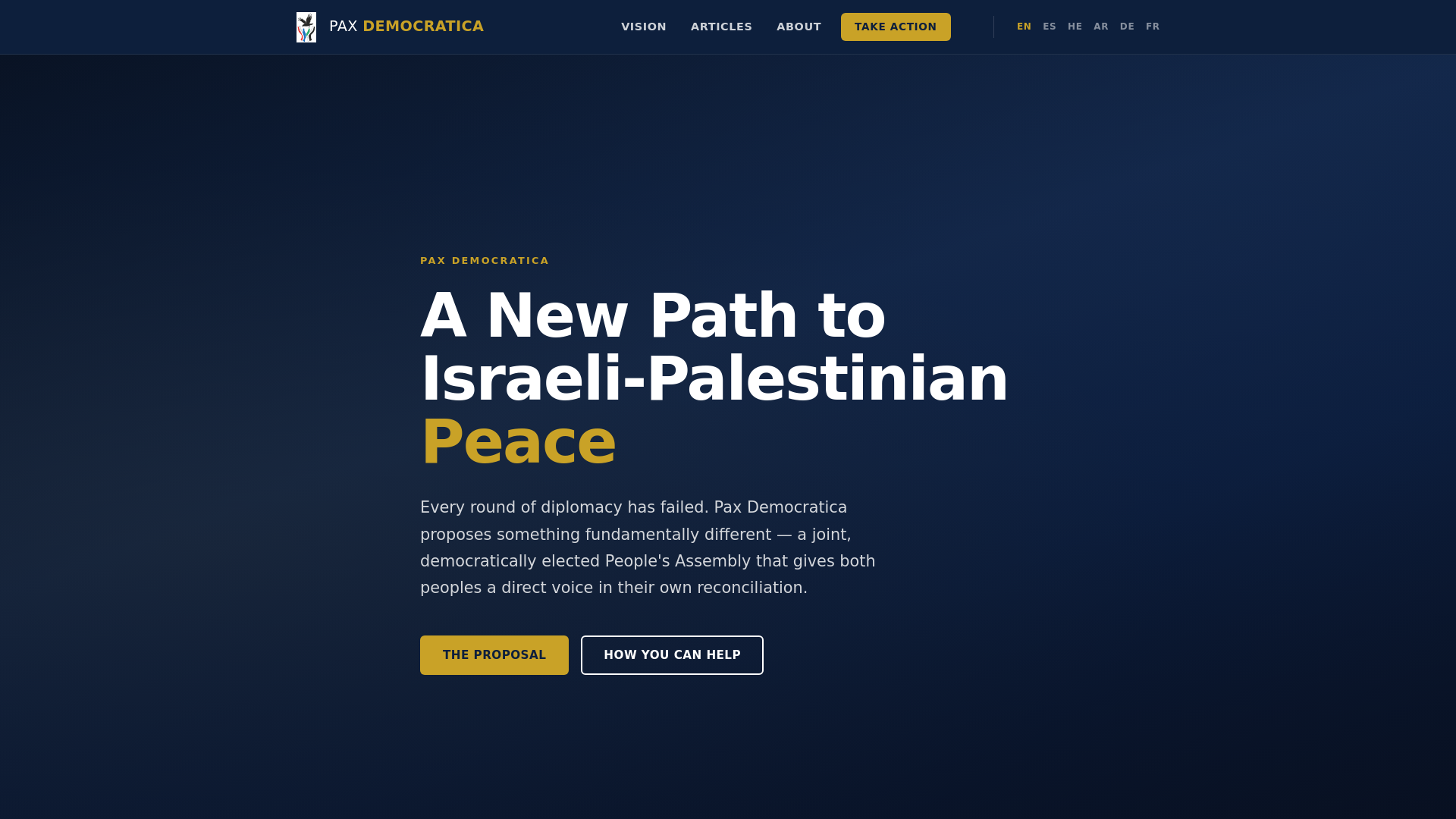 website screenshot of https://pax-democratica.pages.dev/