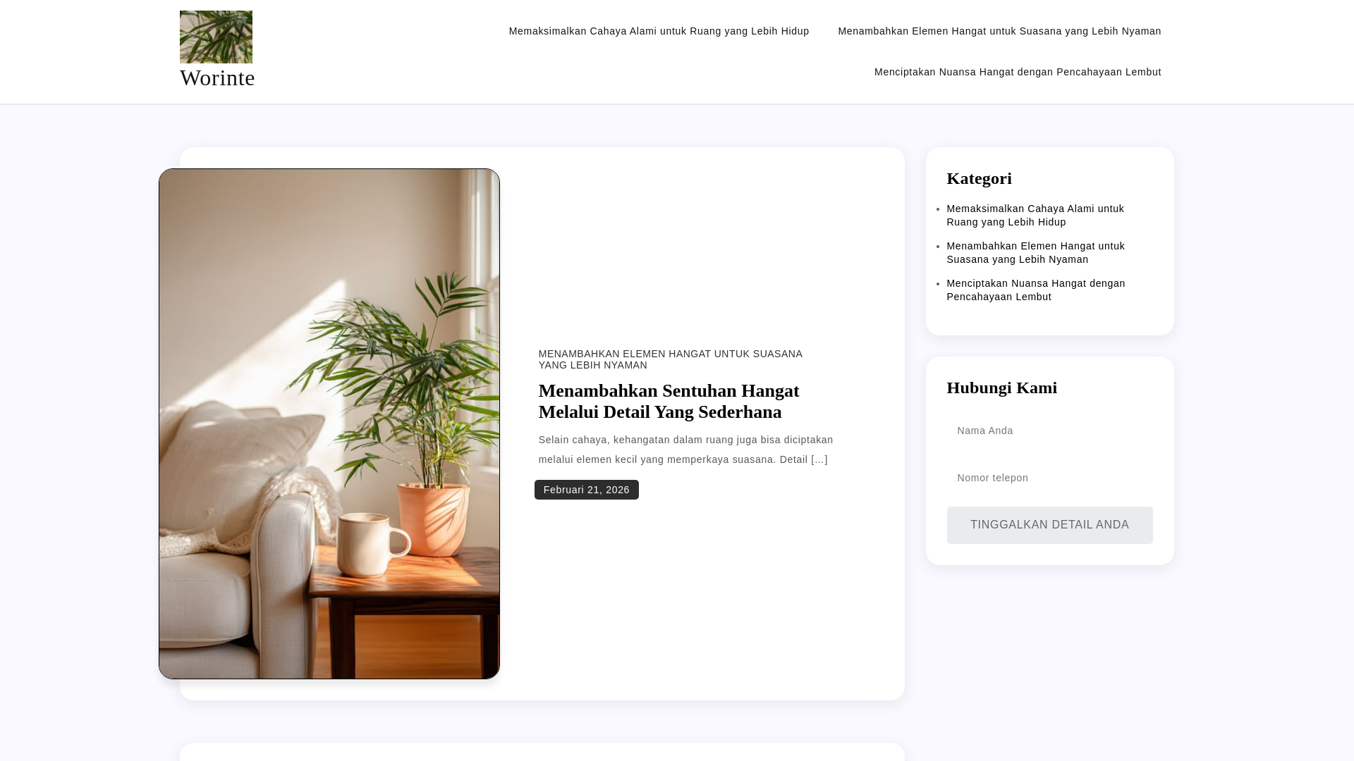 website screenshot of https://worinte.one