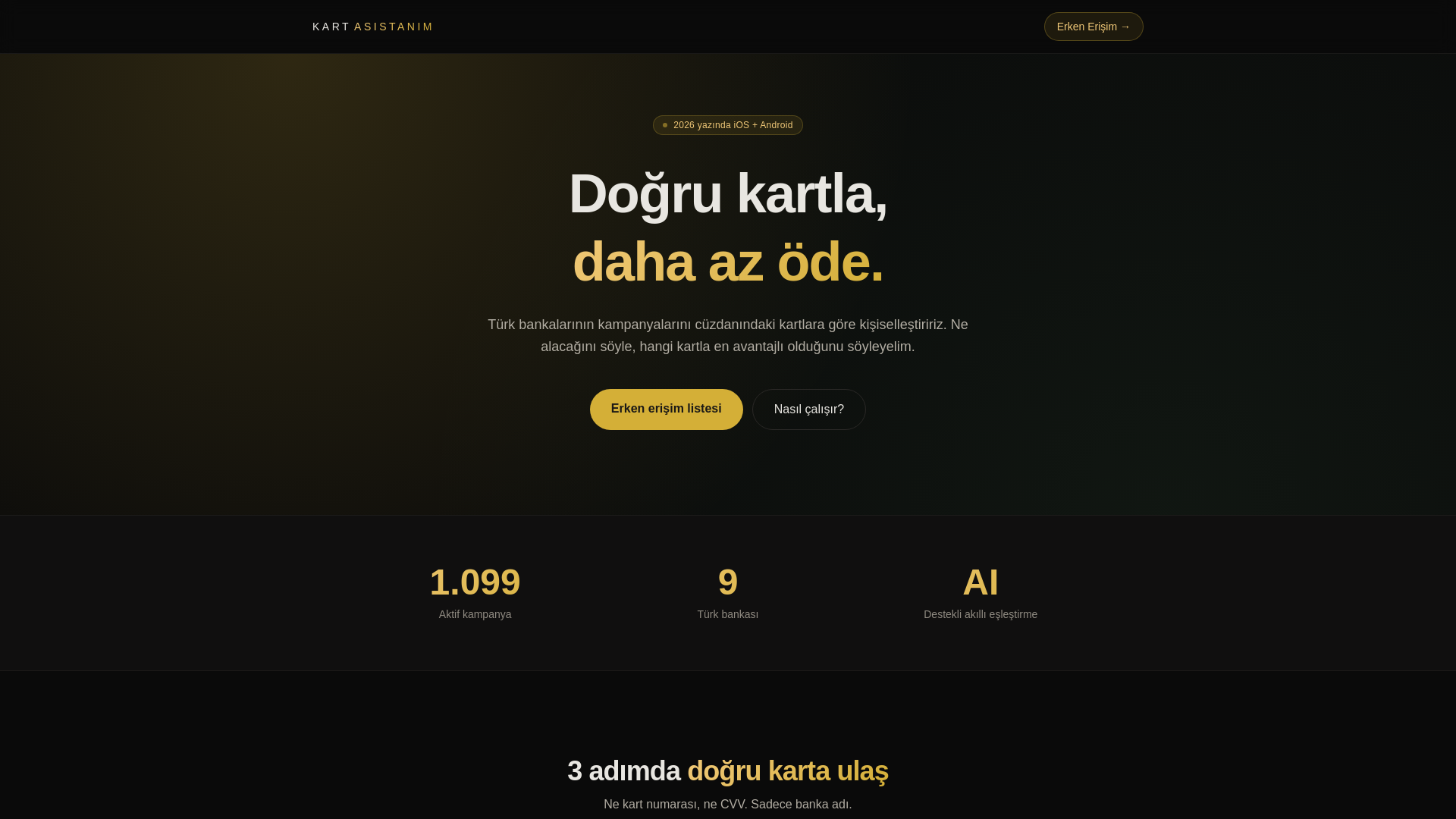 website screenshot of https://kartasistanim.com/