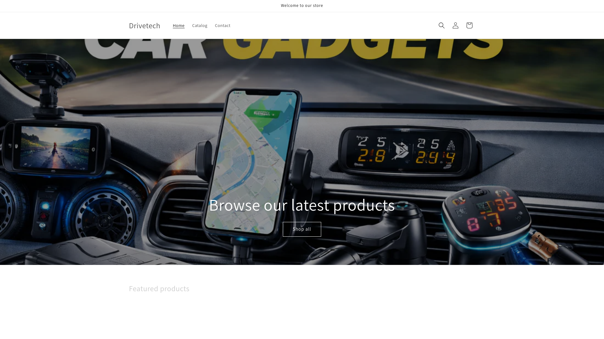 website screenshot of https://drivetechcoyewcom.store