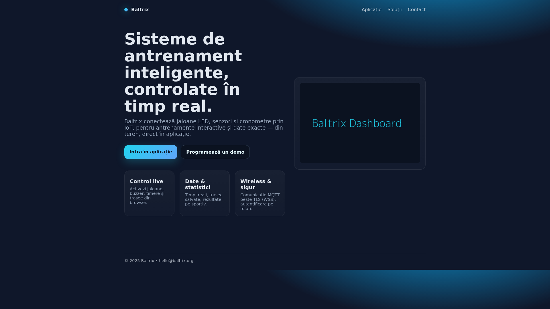 website screenshot of https://baltrix-landing.pages.dev/