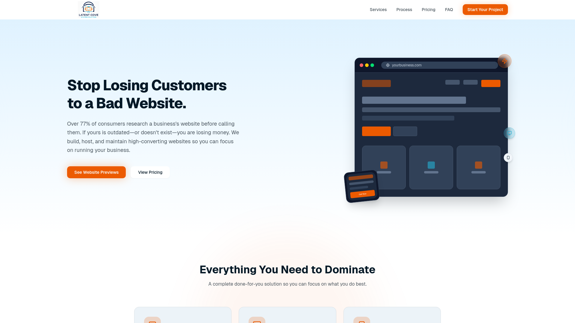 website screenshot of https://latentcove-website.pages.dev/