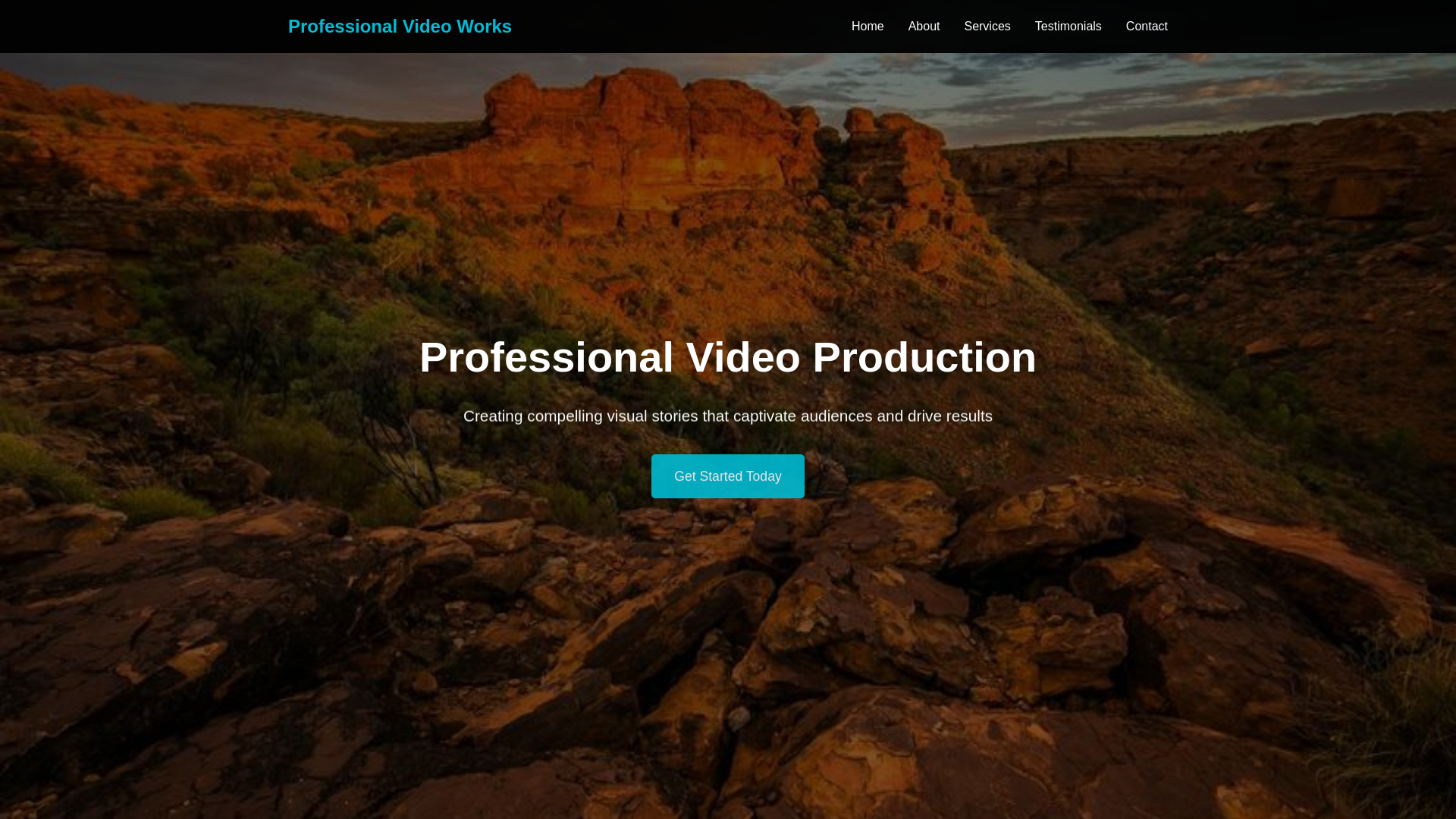 website screenshot of https://professionalvideoworks.shop
