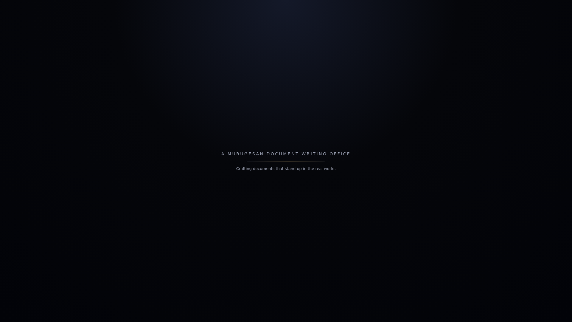 website screenshot of https://amurugesandocumentwritingoffice.shop/