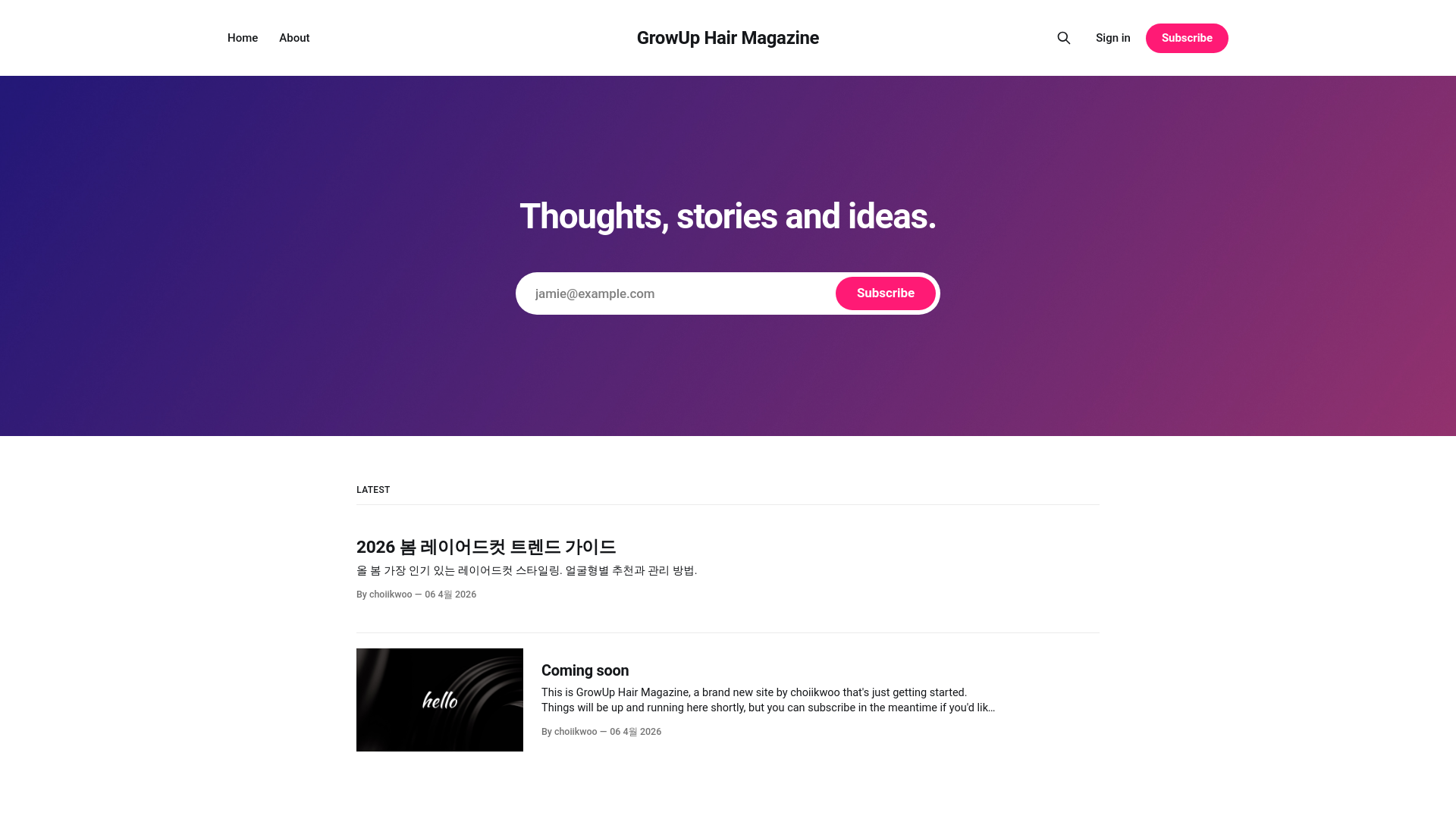 website screenshot of https://growuphair.com/