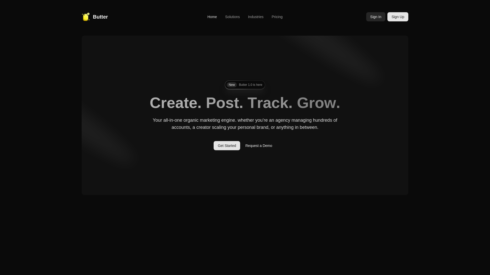 website screenshot of https://butter-landing.pages.dev/