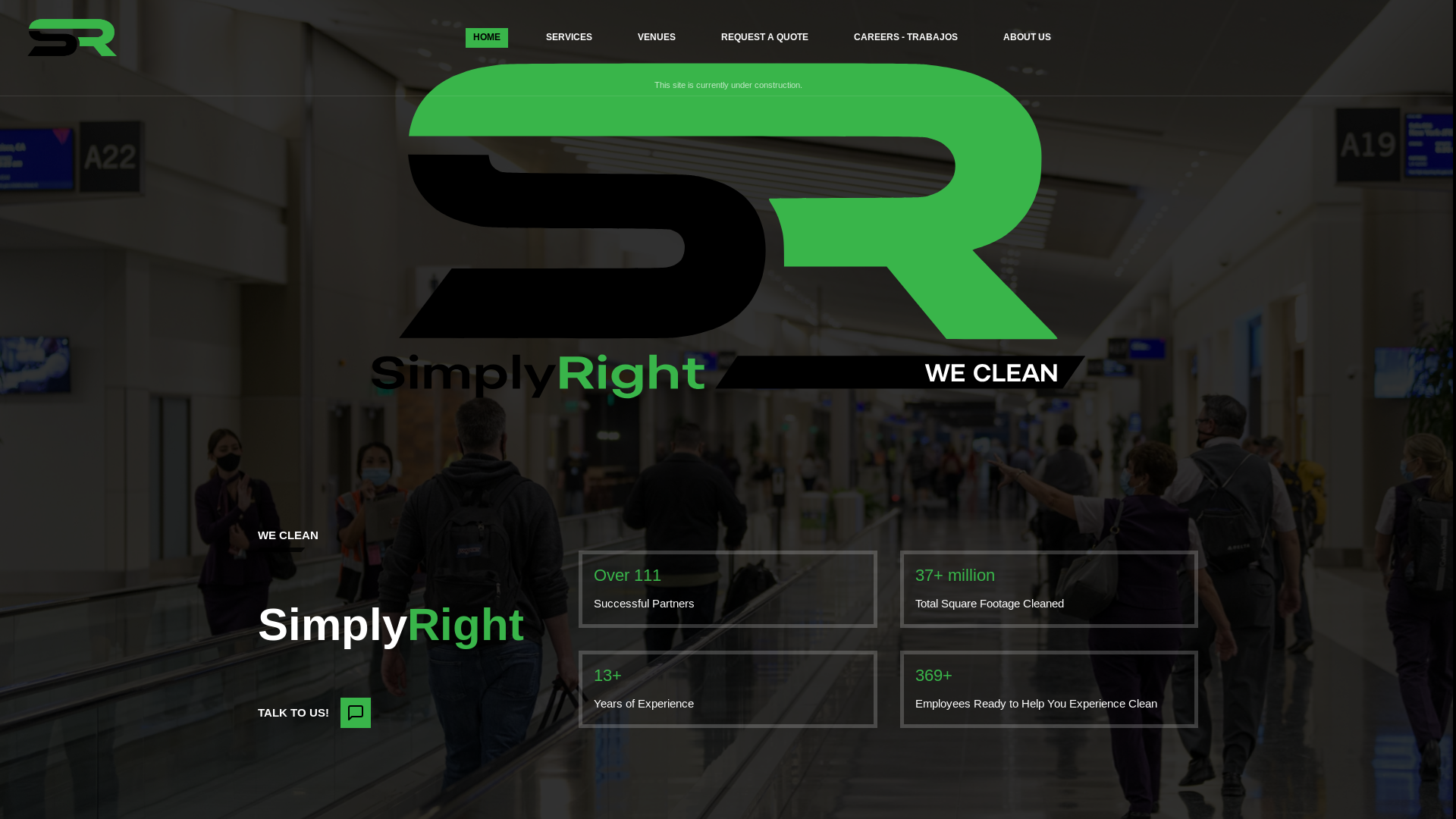 website screenshot of https://simplyrightindustrialcleaning.com