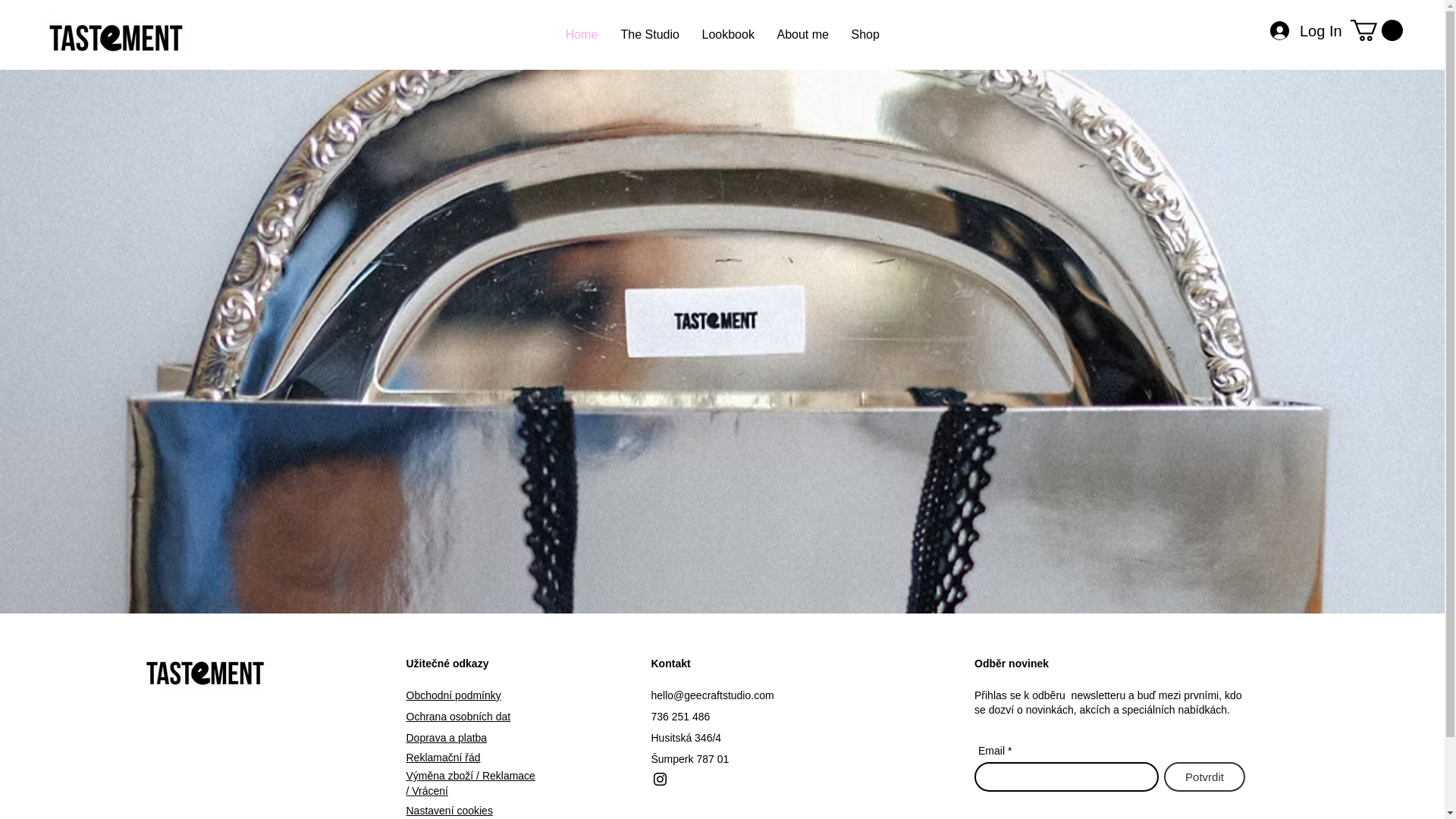 website screenshot of https://tastementstudio.com/