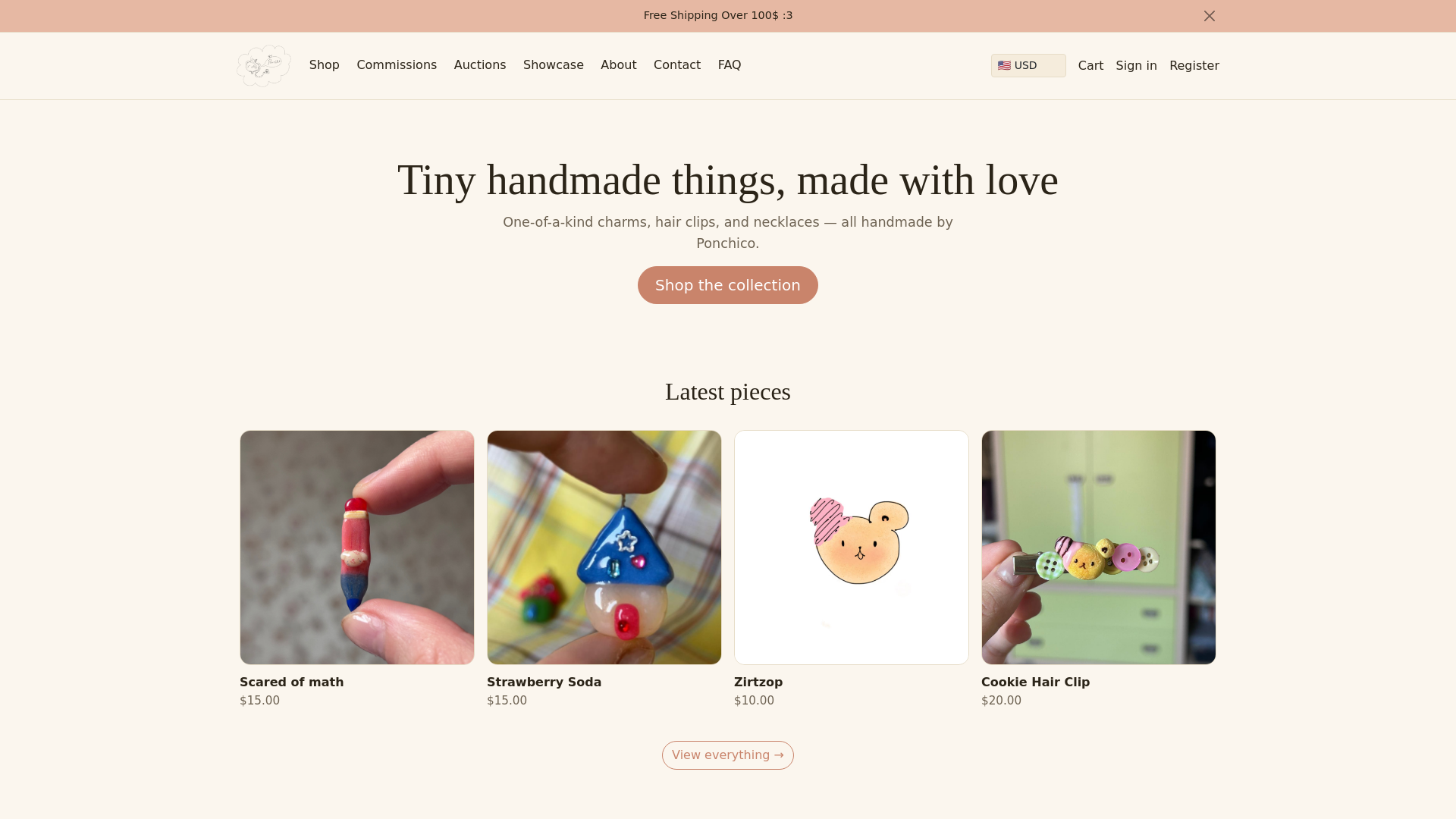 website screenshot of https://ponchico.net/