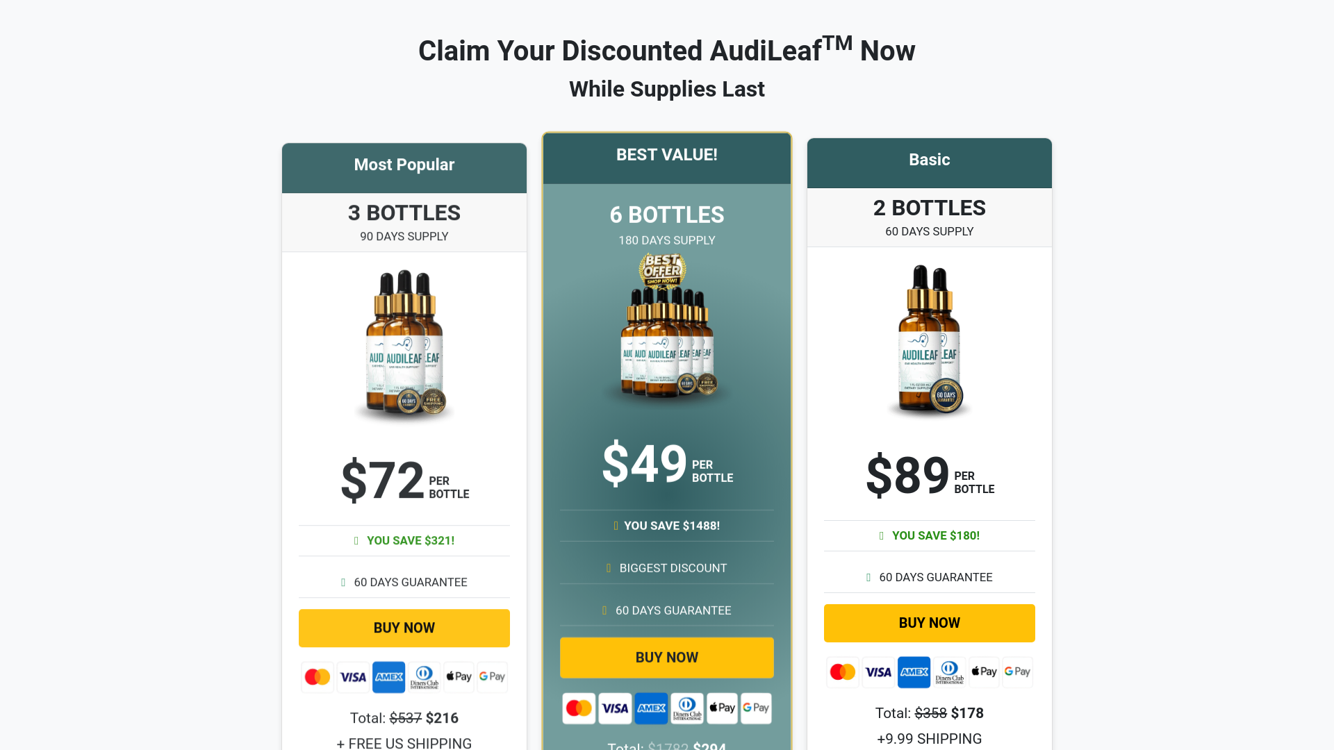 website screenshot of https://audileaf-lp.pages.dev/