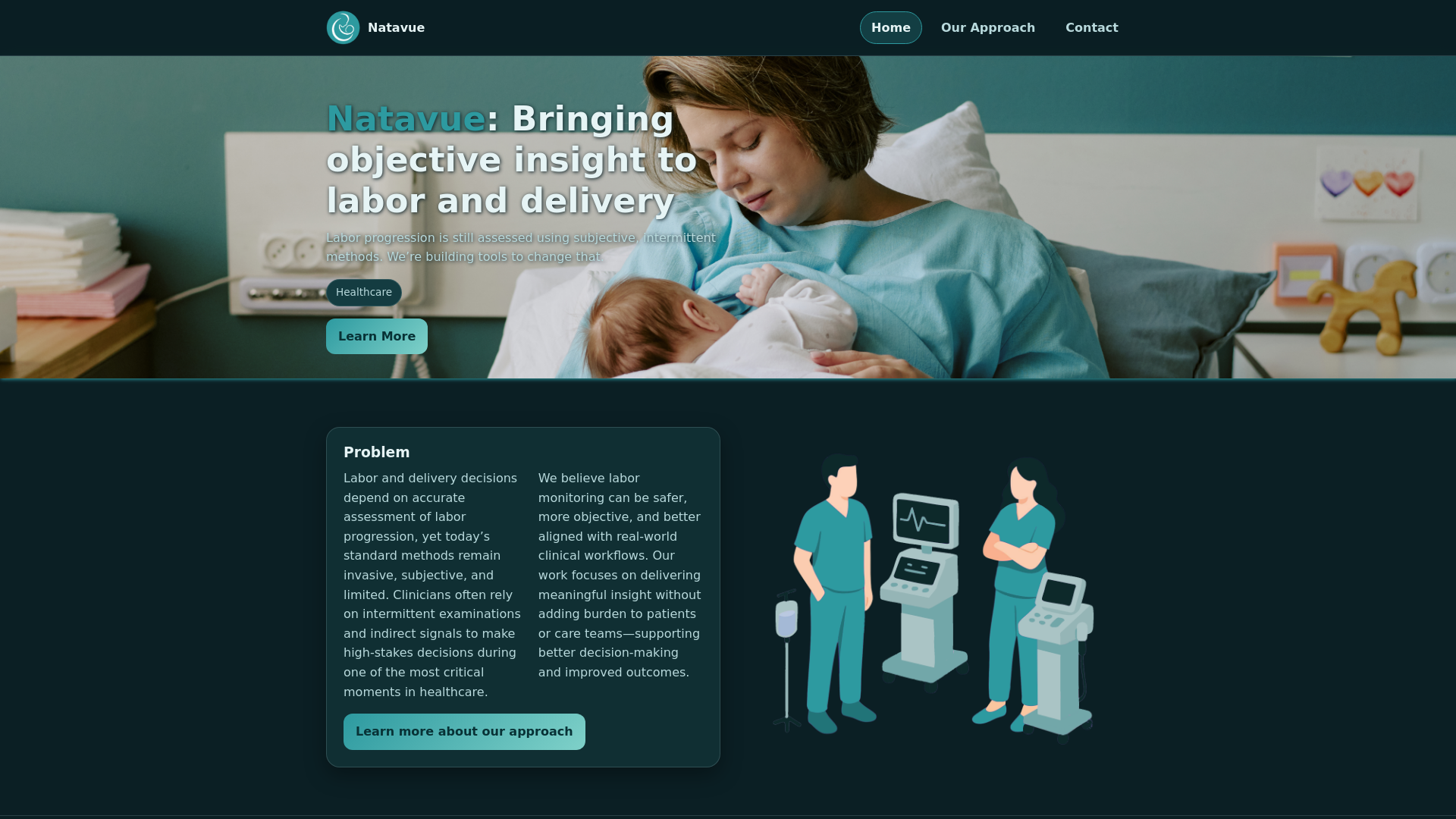 website screenshot of https://fetal-monitoring-device.pages.dev/