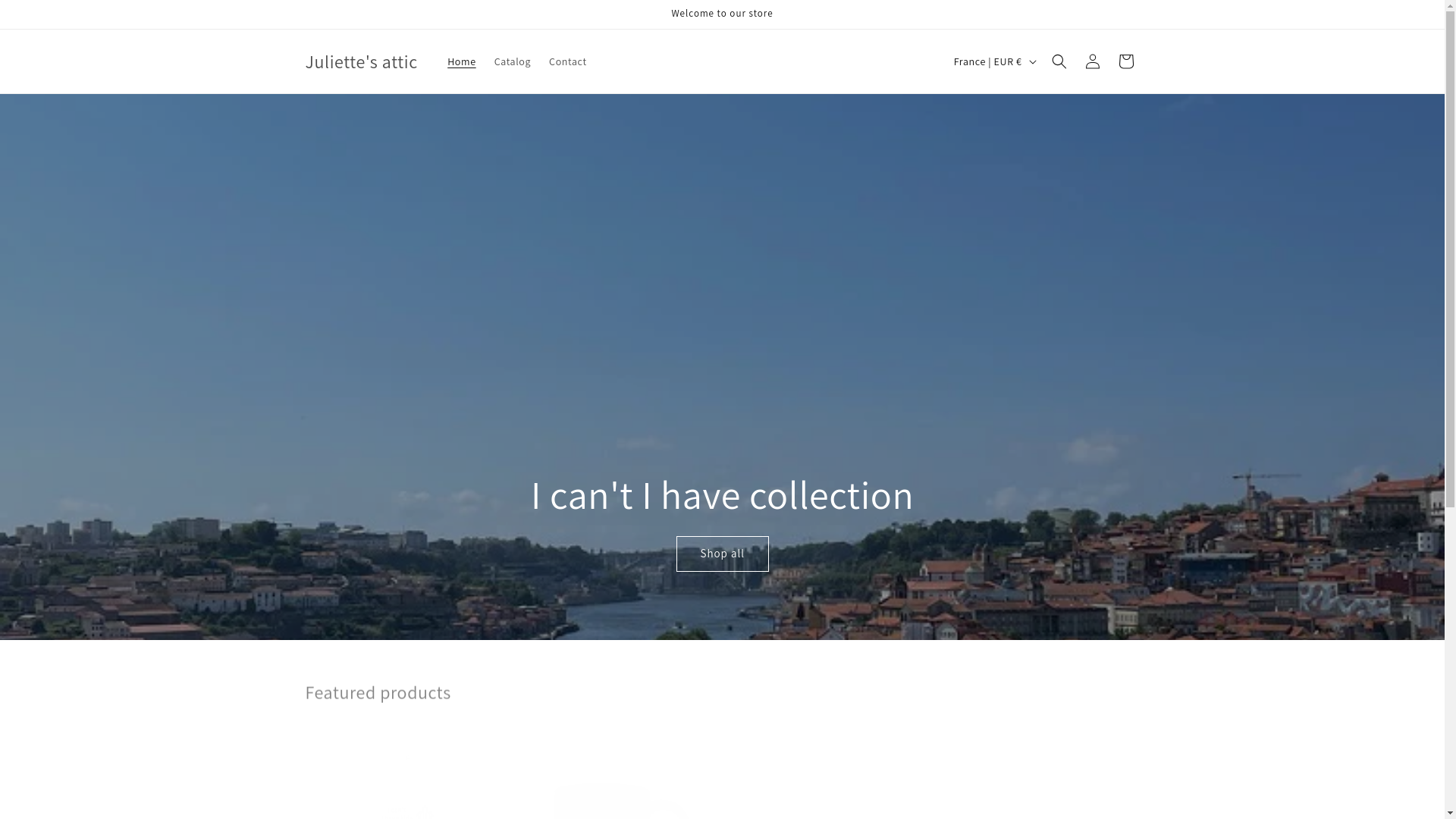 website screenshot of https://juliettesattic.com/