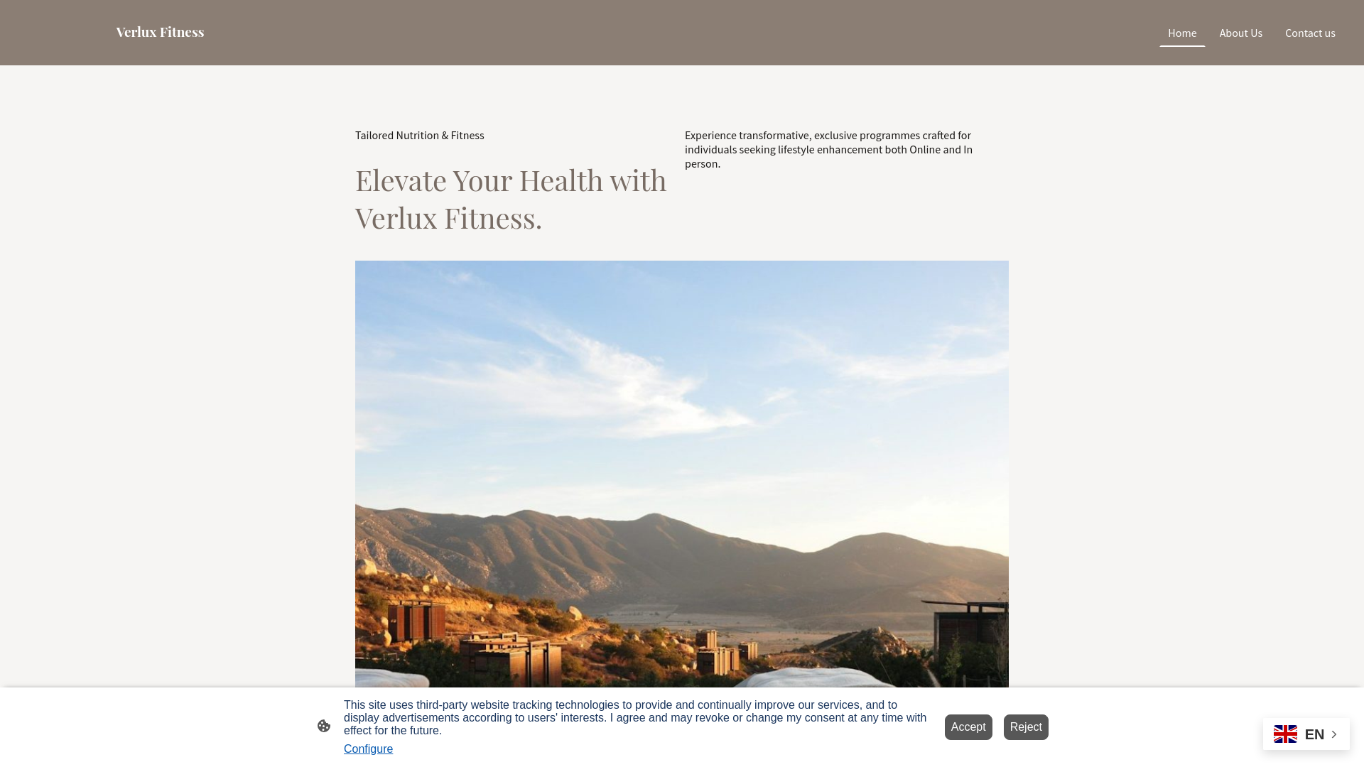 website screenshot of https://verluxmedia-fitness.com