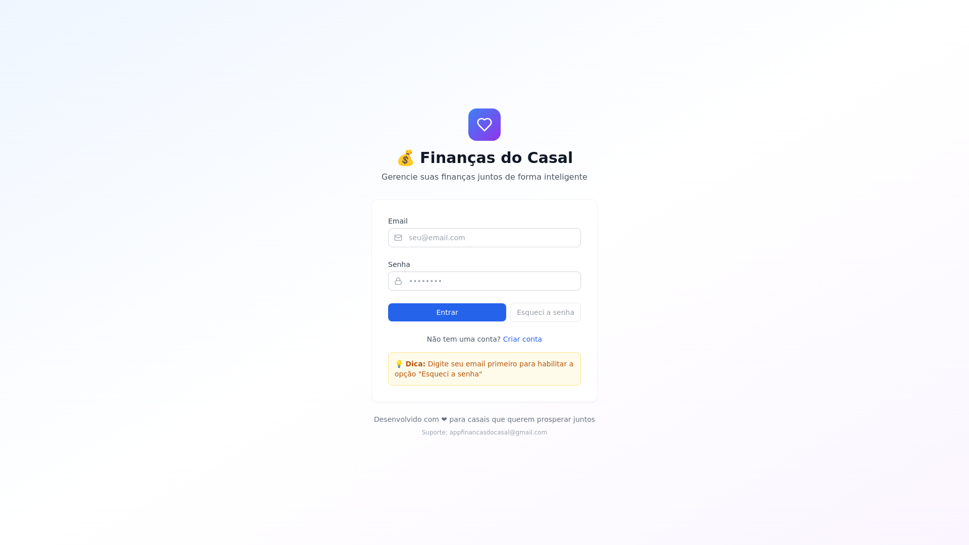website screenshot of https://financasdocasal.pages.dev/