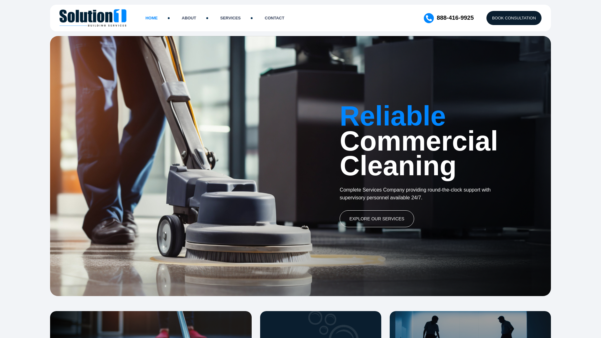 website screenshot of https://solution1bldngcontact.info