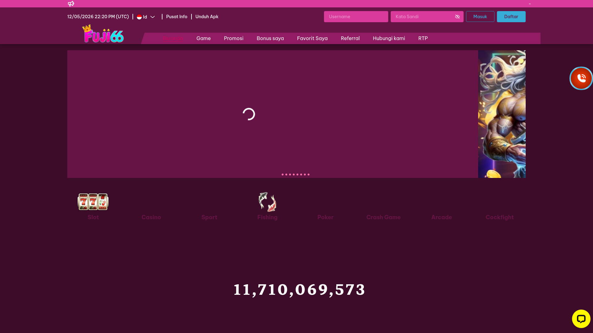 website screenshot of https://fuji66delapan-com.pages.dev/