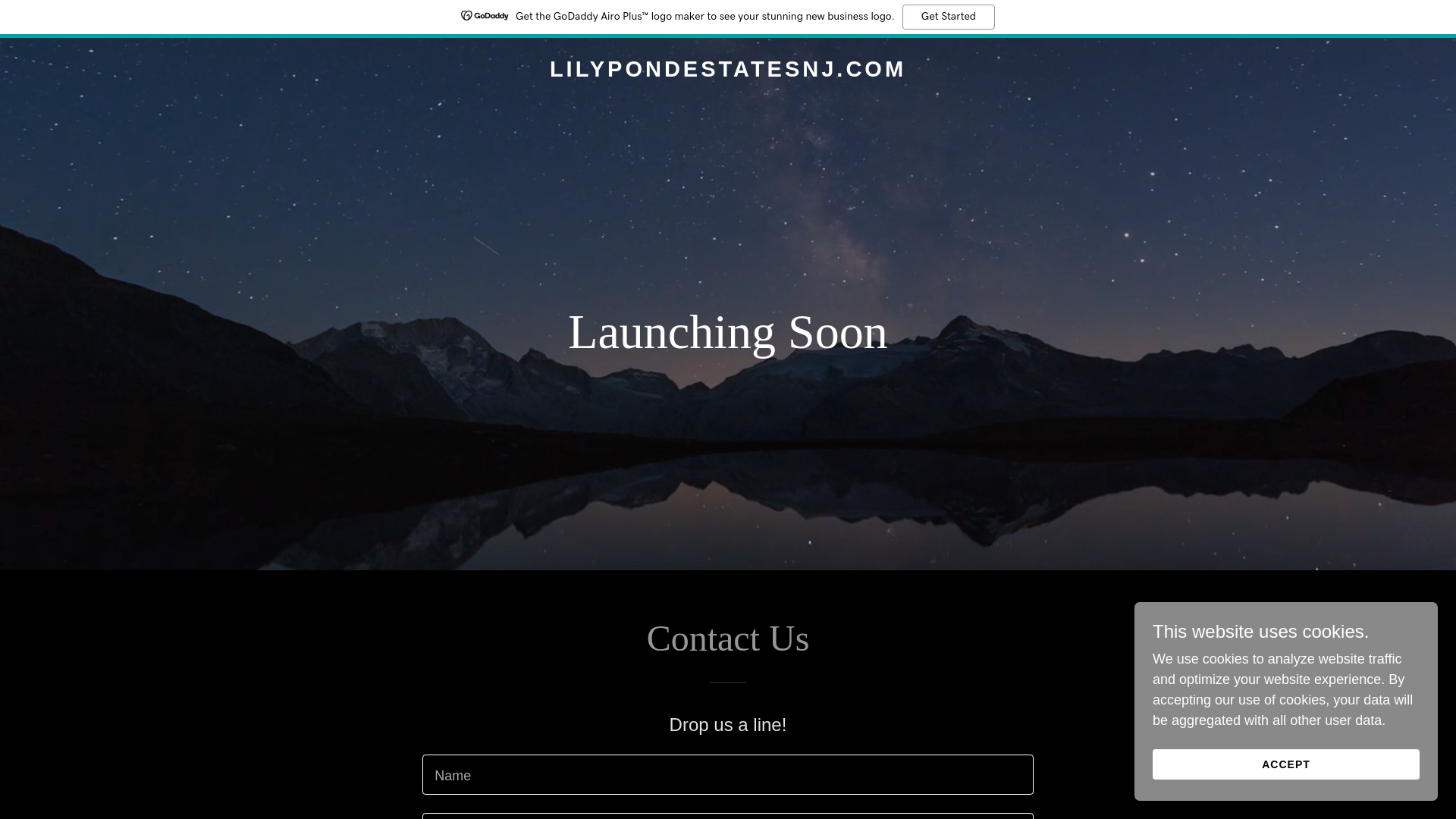 website screenshot of https://lilypondestatesnj.com/