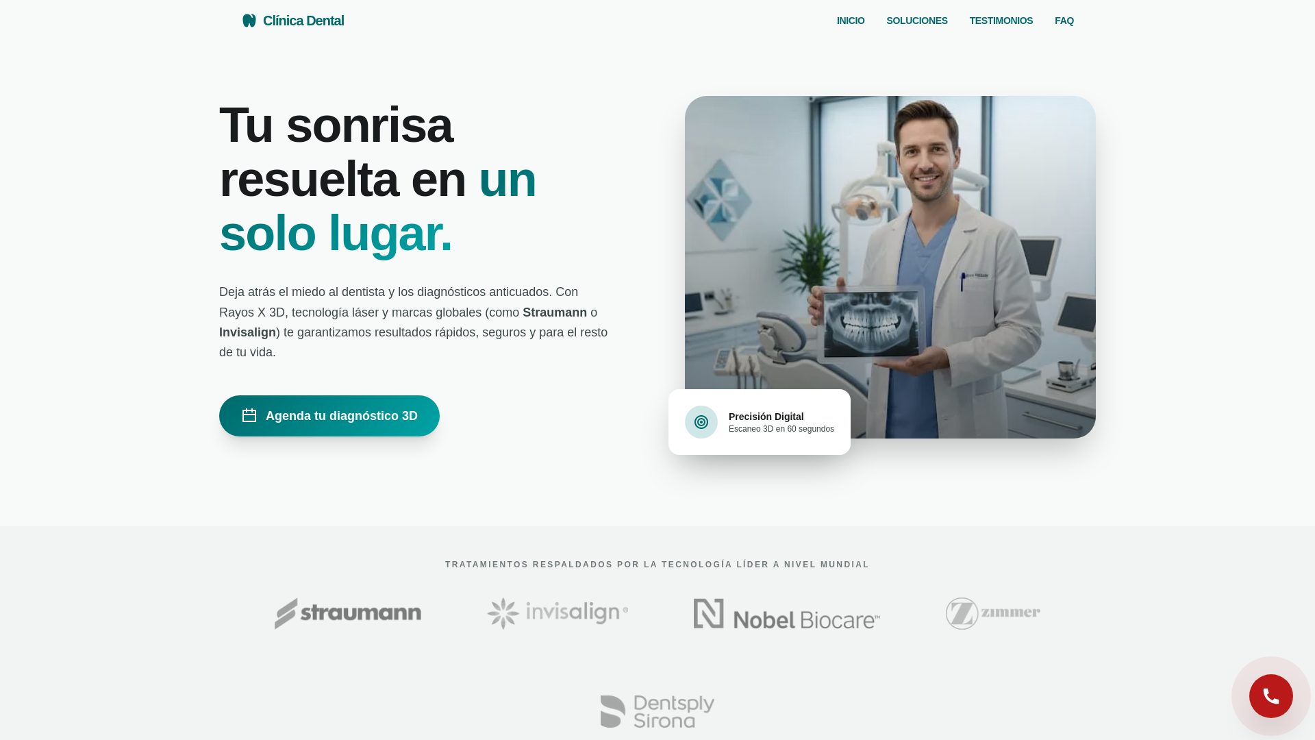 website screenshot of https://demo-sp-clinica-dental.pages.dev/