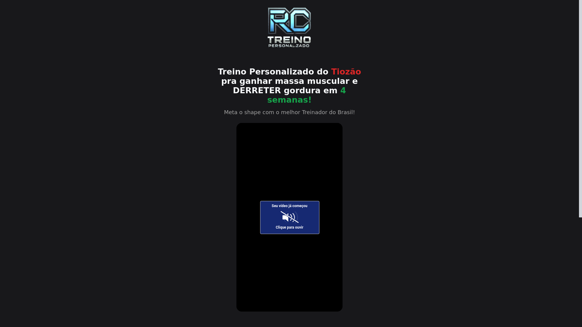 website screenshot of https://treinotiozaoapp.online/