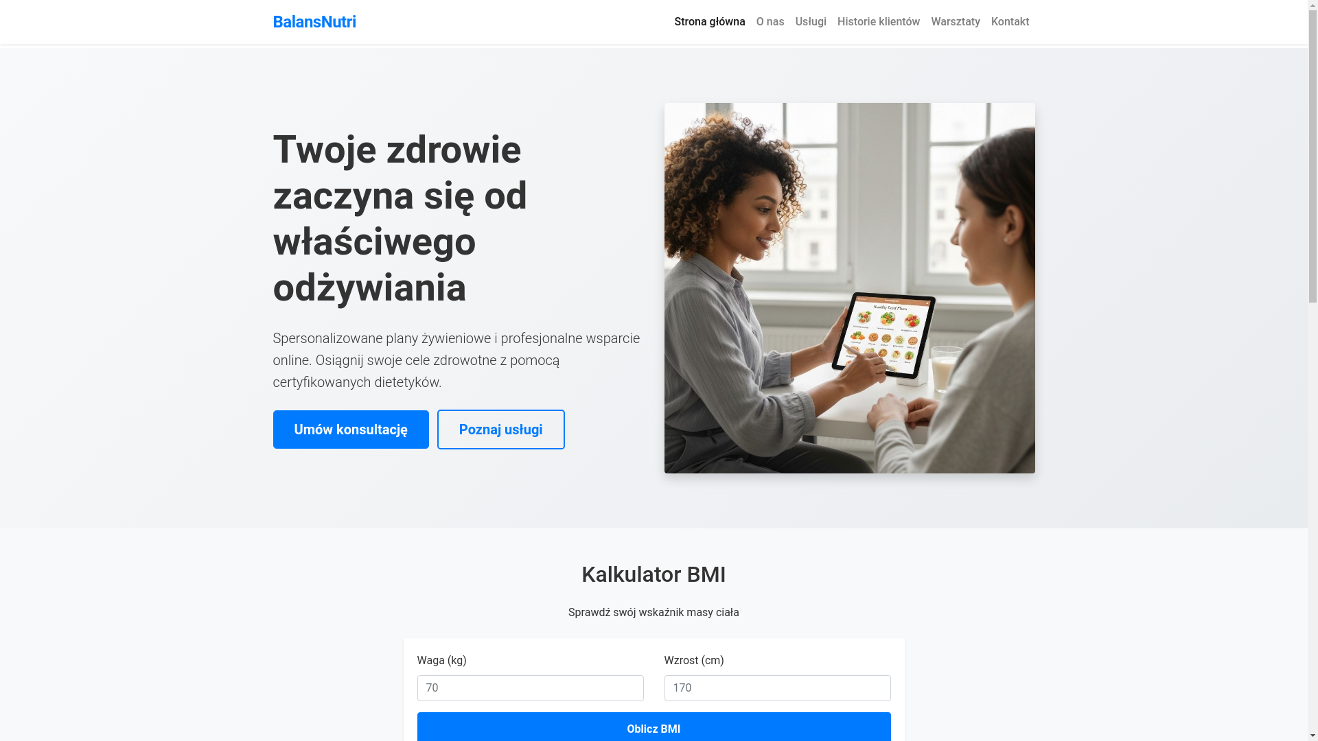 website screenshot of https://balansnutrib.info/