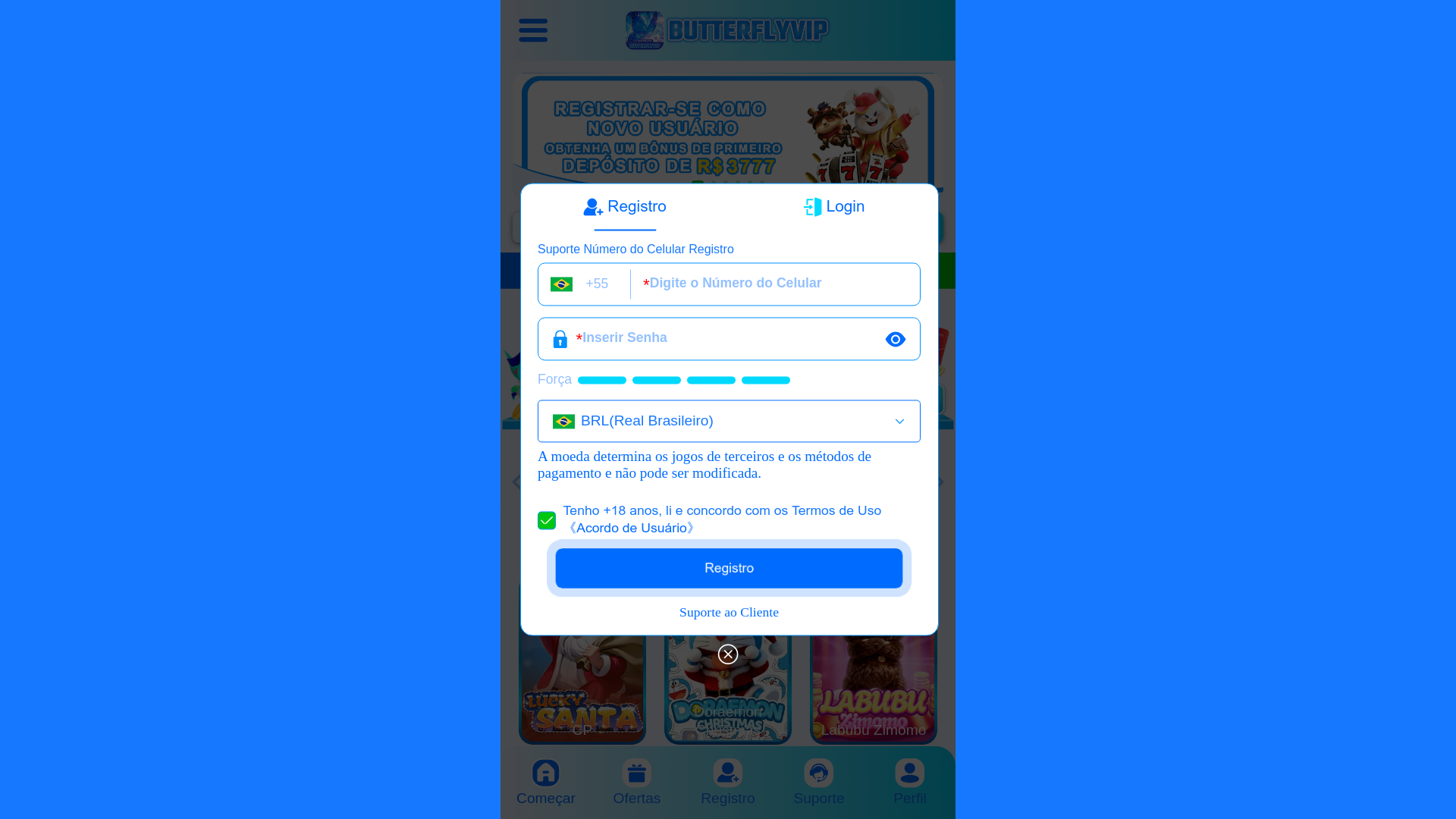 website screenshot of https://butterflyvip.vip