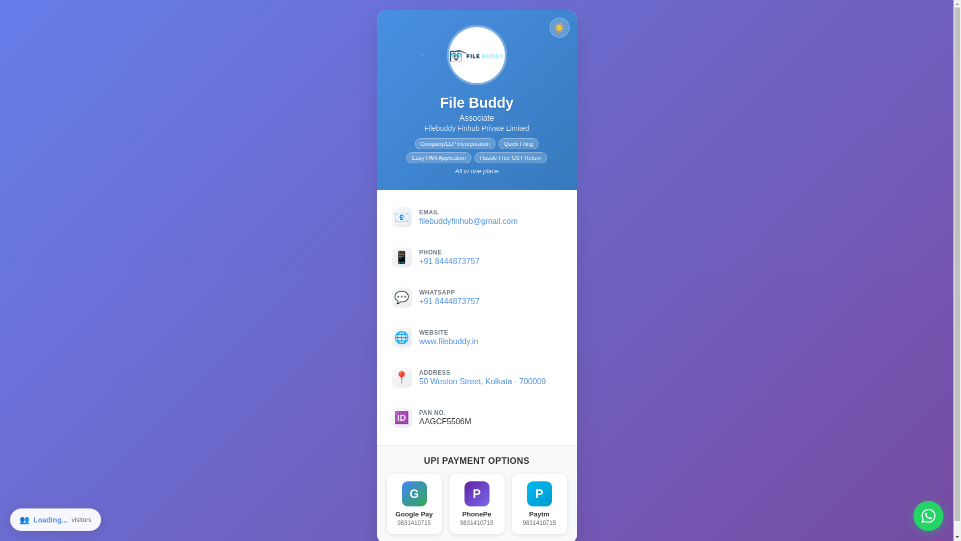 website screenshot of https://filebuddycontact.pages.dev/