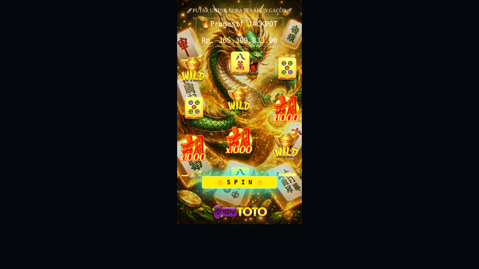 website screenshot of https://bebtesgacor40.store