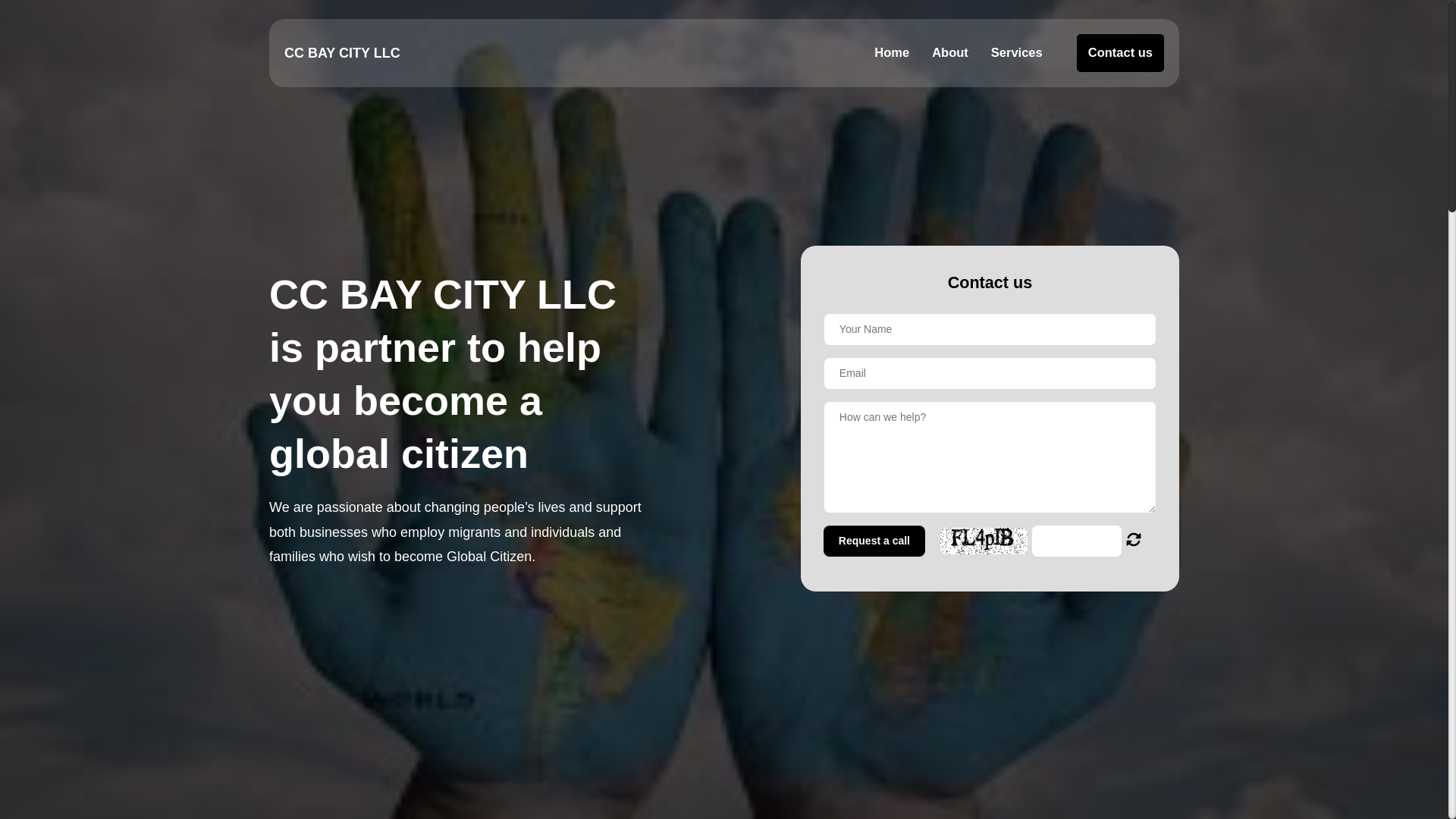 website screenshot of https://ccbaycityllc-migration.com/