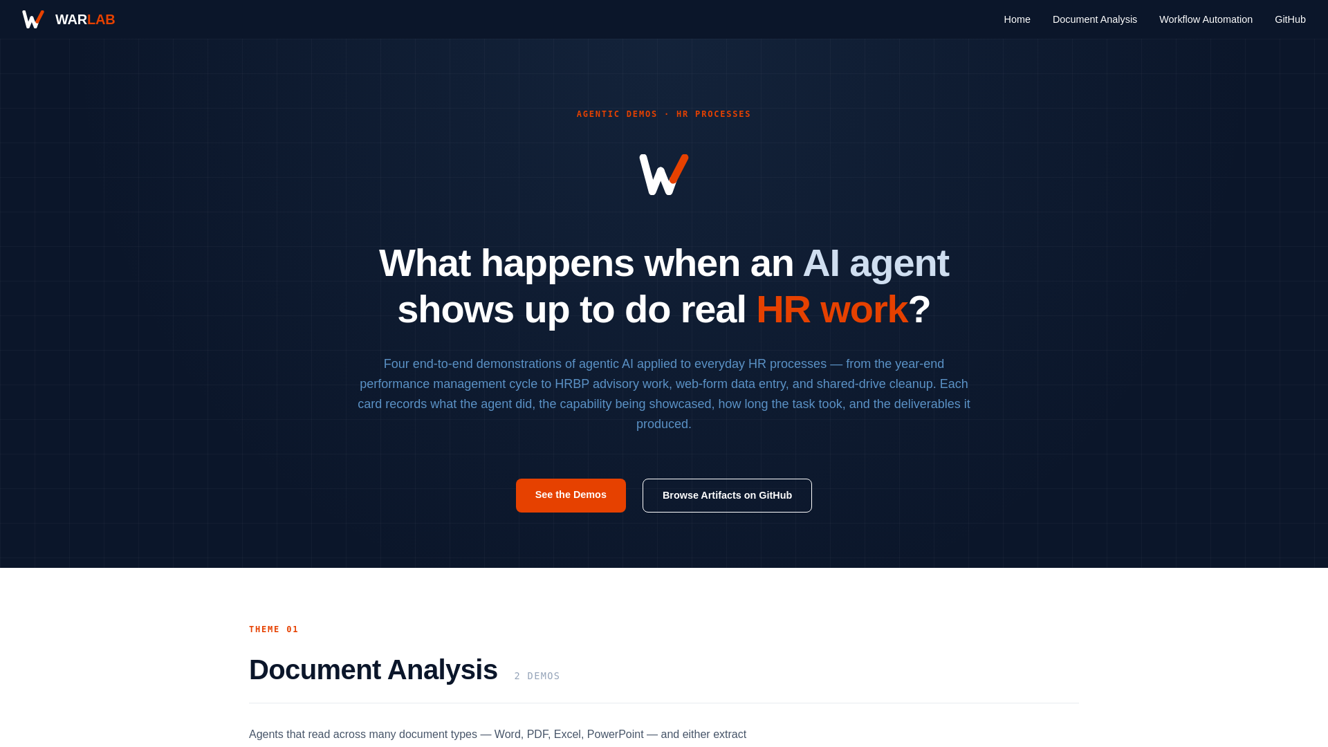 website screenshot of https://warlab-hr-demos.pages.dev/
