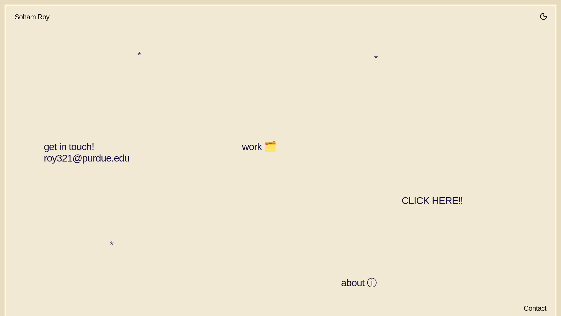 website screenshot of https://soham-roy.com/