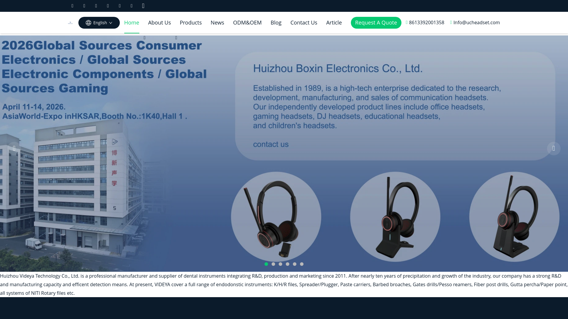 website screenshot of https://boxinheadsets.com/