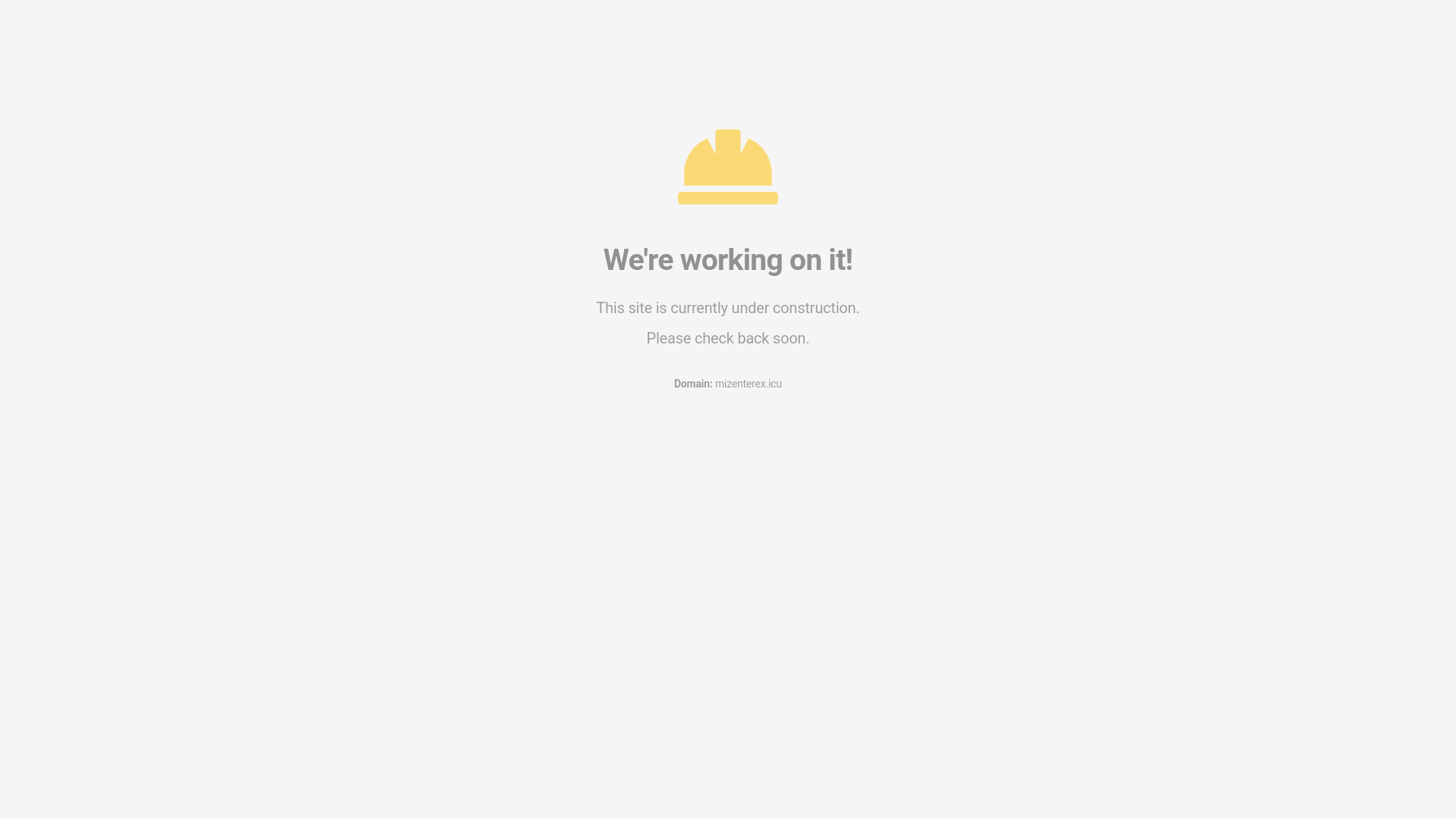 website screenshot of https://mizenterex.icu/