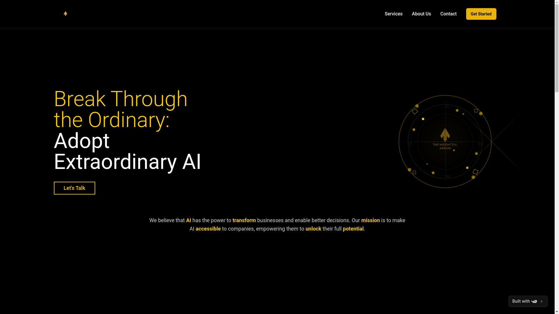 website screenshot of https://theinsightfularrow.com/