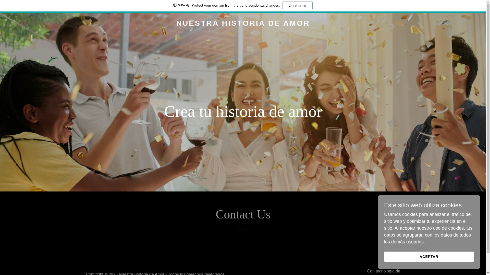 website screenshot of https://ourlovestoryjune13.com/