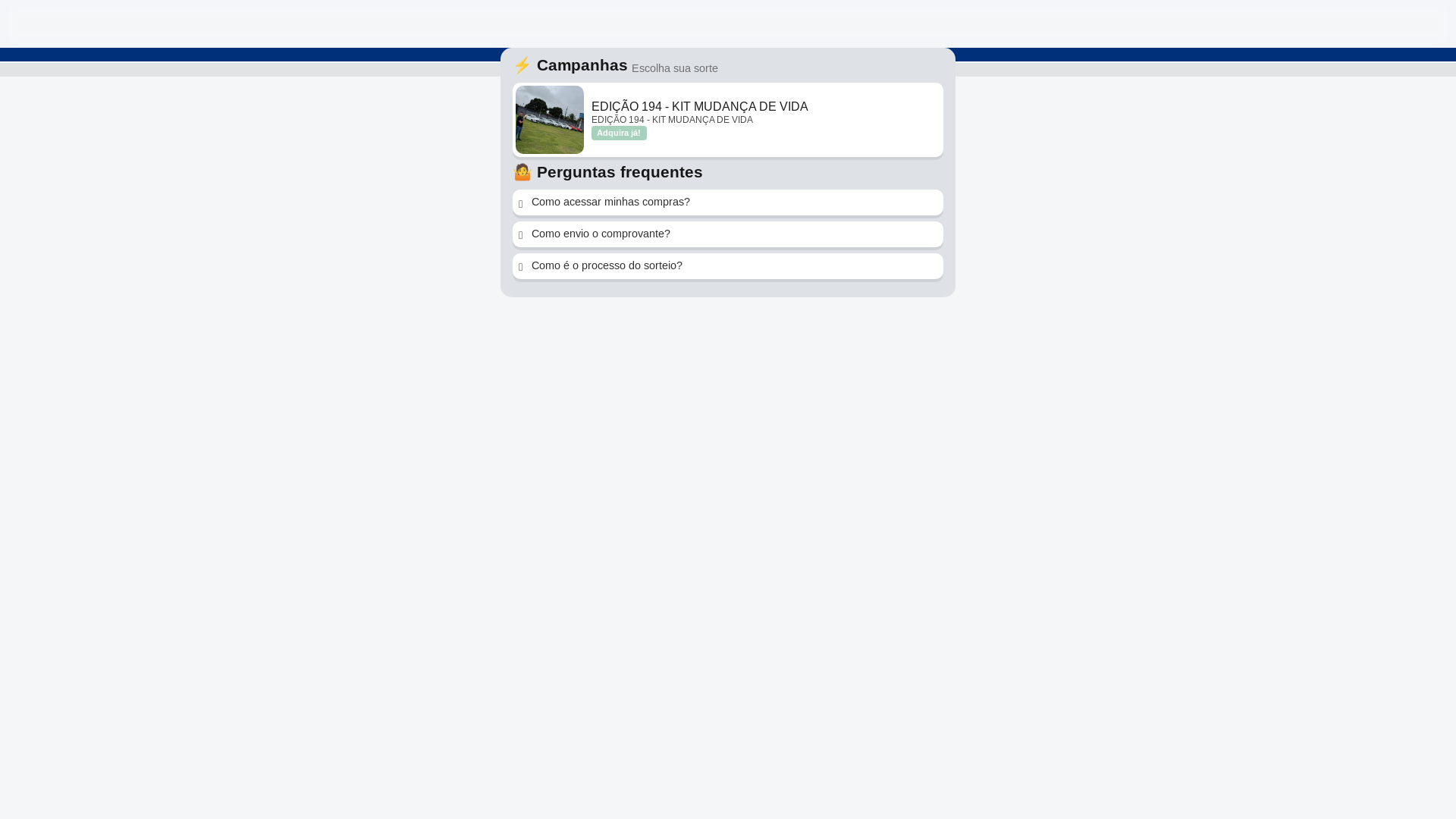 website screenshot of https://sorteios-oficial.online/