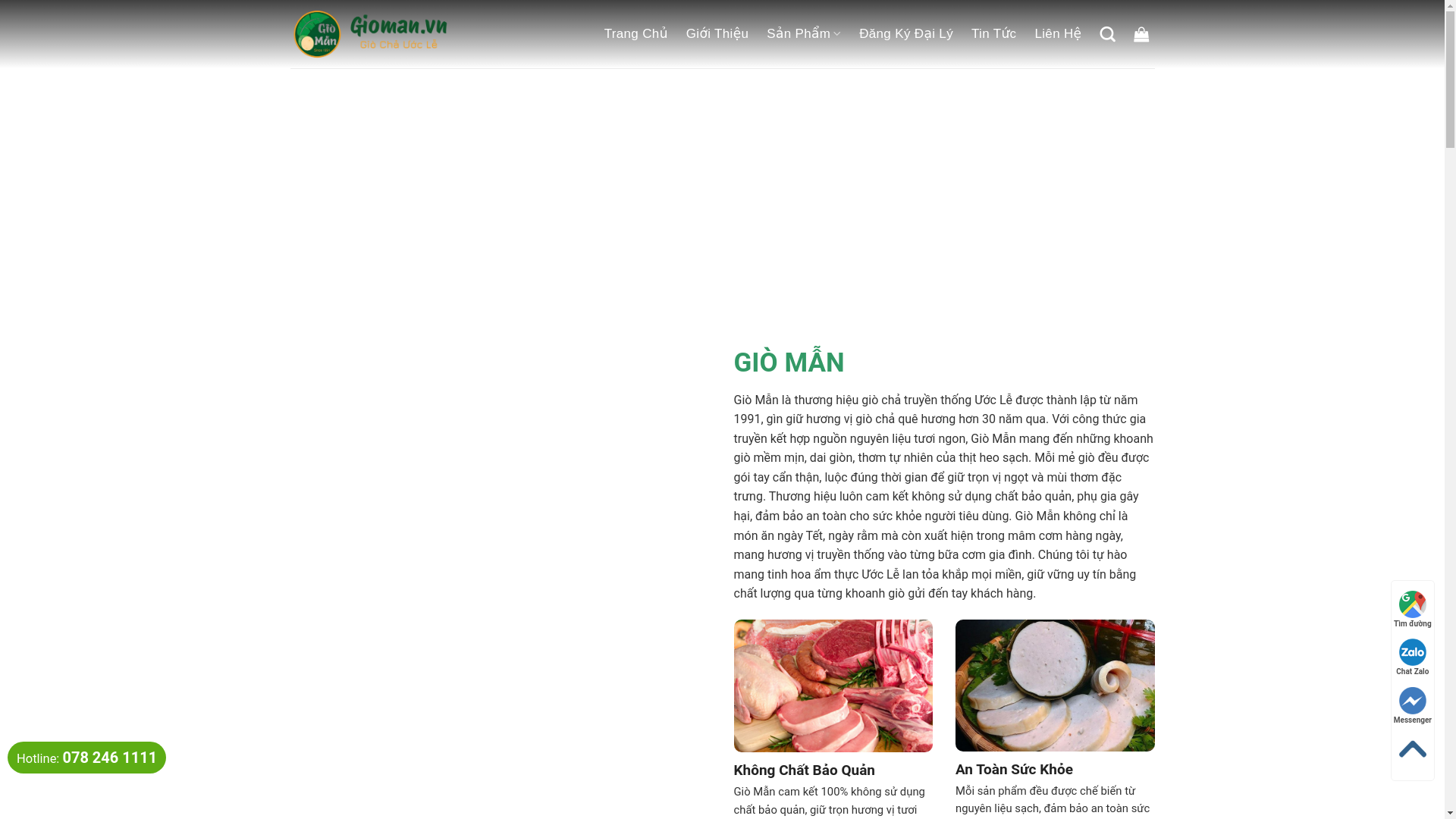 website screenshot of https://gioman.vn/