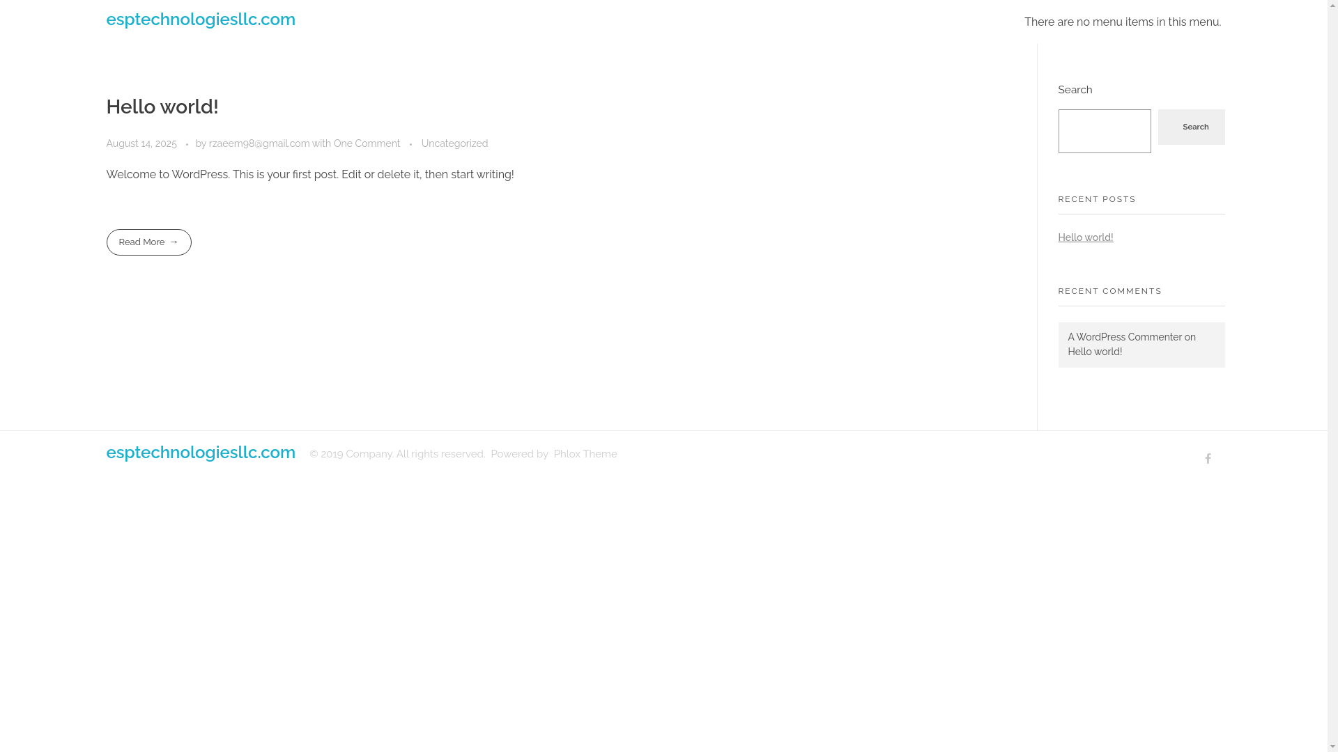 website screenshot of https://esptechnologiesllc.com/