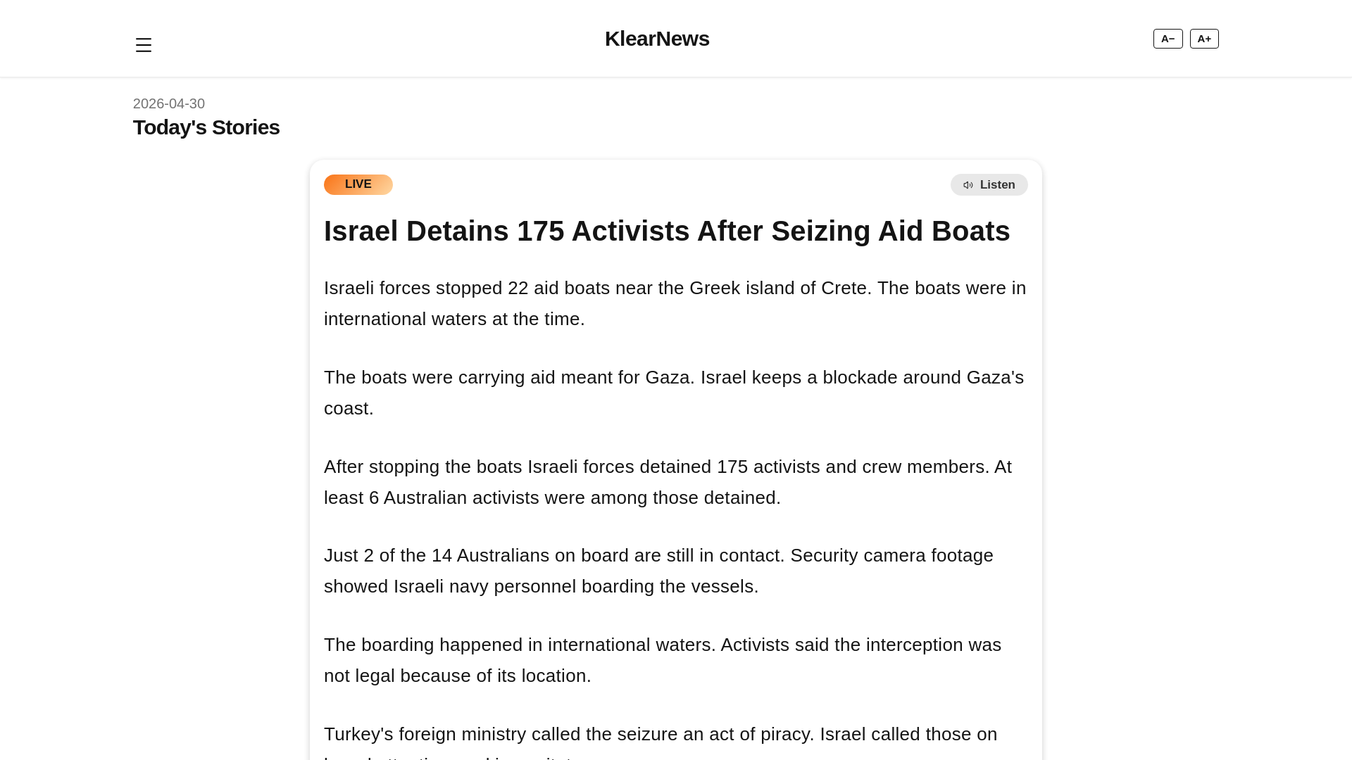 website screenshot of https://clear-news-worker.pages.dev/